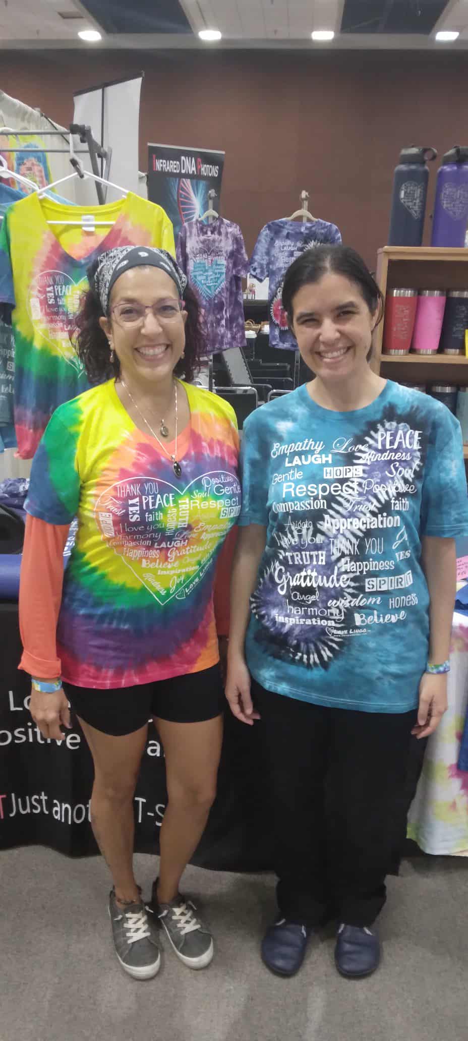inspirational clothing worn by 2 ladies