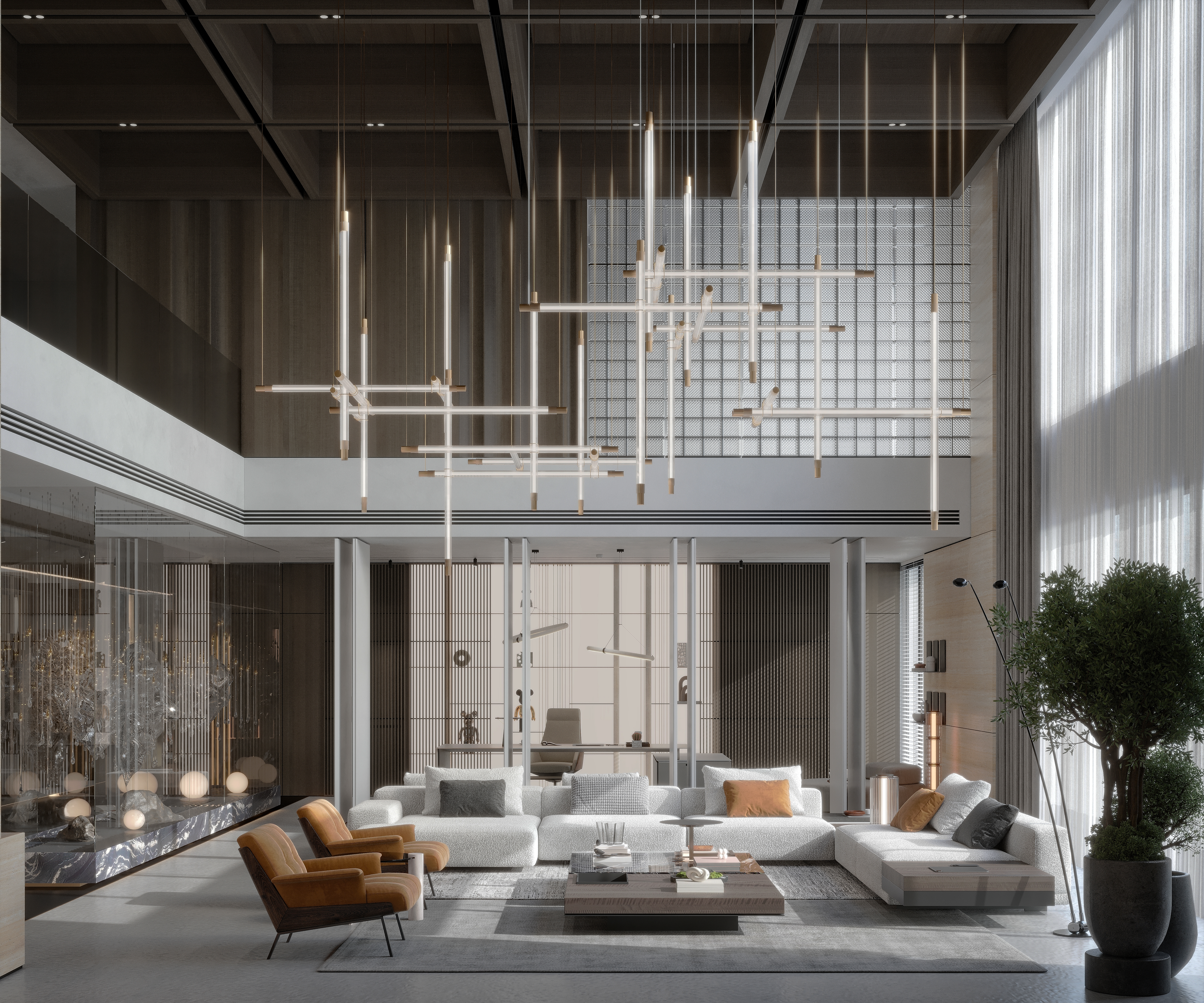 3d render luxury home interior 1263b4469e9e2914f21f