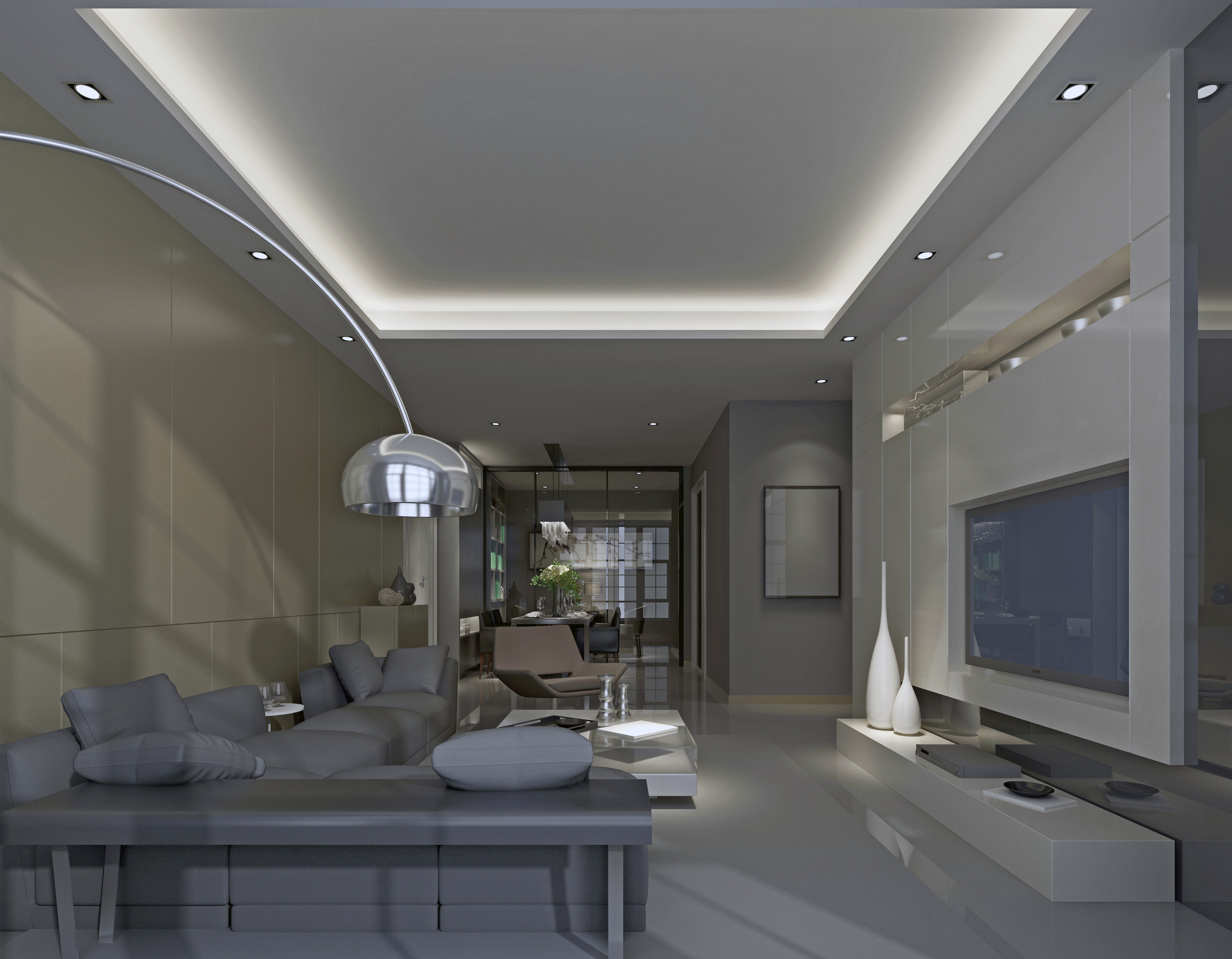 3d render of living room and dining space bd01c481fa34e8db343b