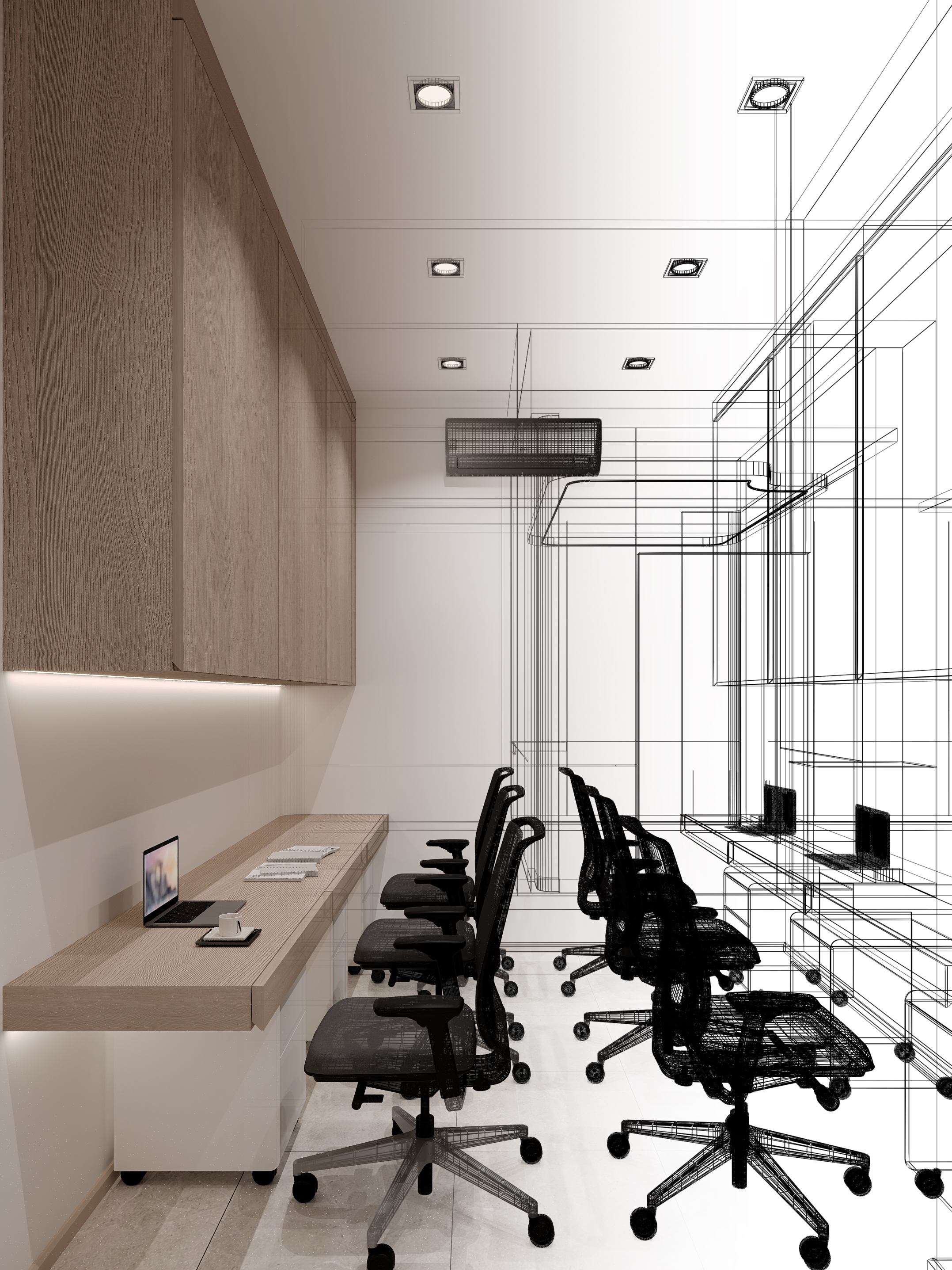 3d rendering of interior design office 12830955a18629a0ac95