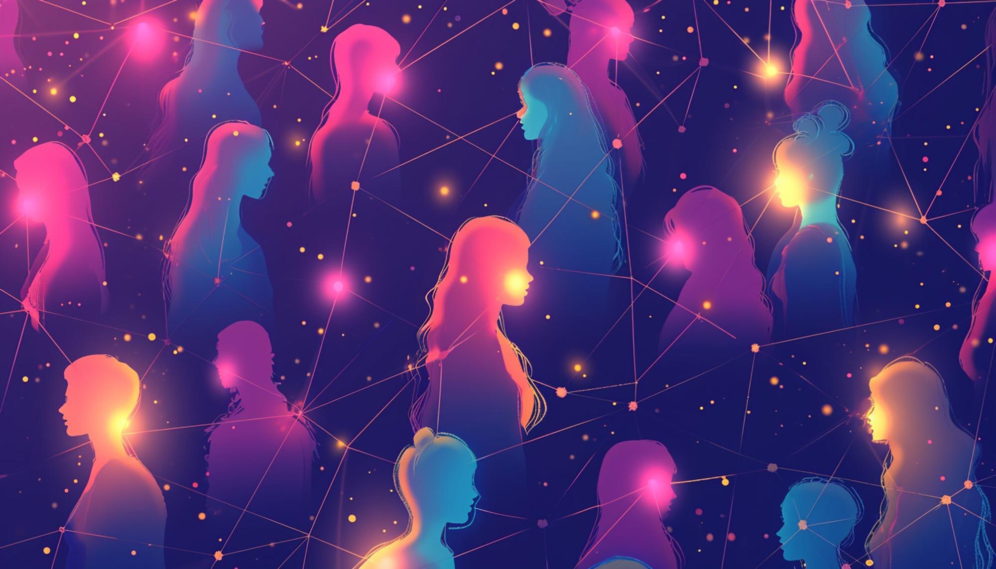 Unmasking AI: Discovering the Unexpected Connection to Our Identity A Digital Art Piece Illustrating An Interconnected Bd4f45fd6e0e28a738d5