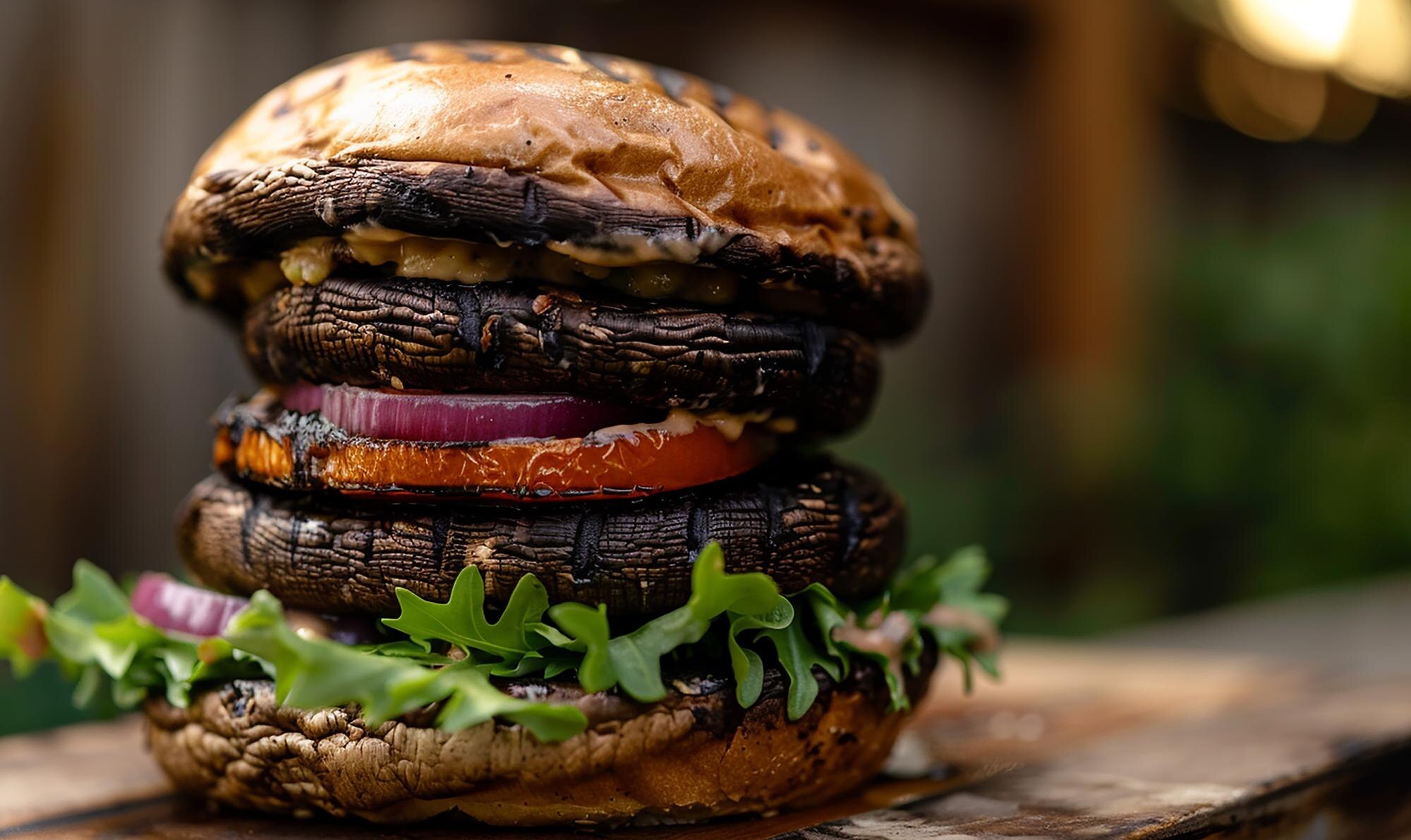 Sizzling Success: Why Char-Broiled Meals Are Revolutionizing Healthy Fast Dining 3 a hamburger with a lot of vegetables on it 0a8a6b73665cb7bd5a48