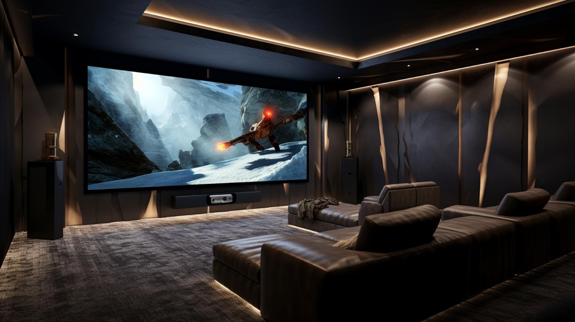 a large screen with a picture of a plane on it d798e7f5365ab1391daf