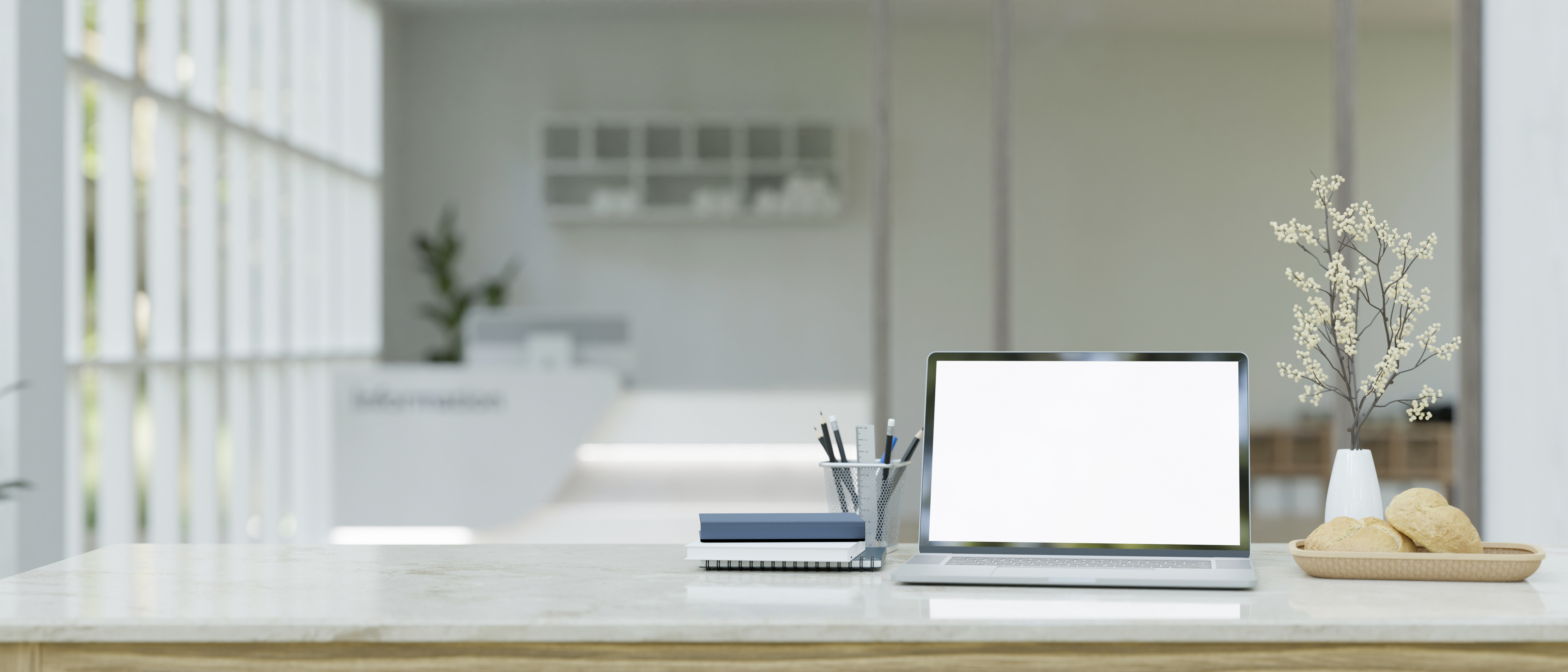 a modern workspace in a modern white room with a l bbc49efcbe77779bd26c - MedWell Digital Marketing Agency