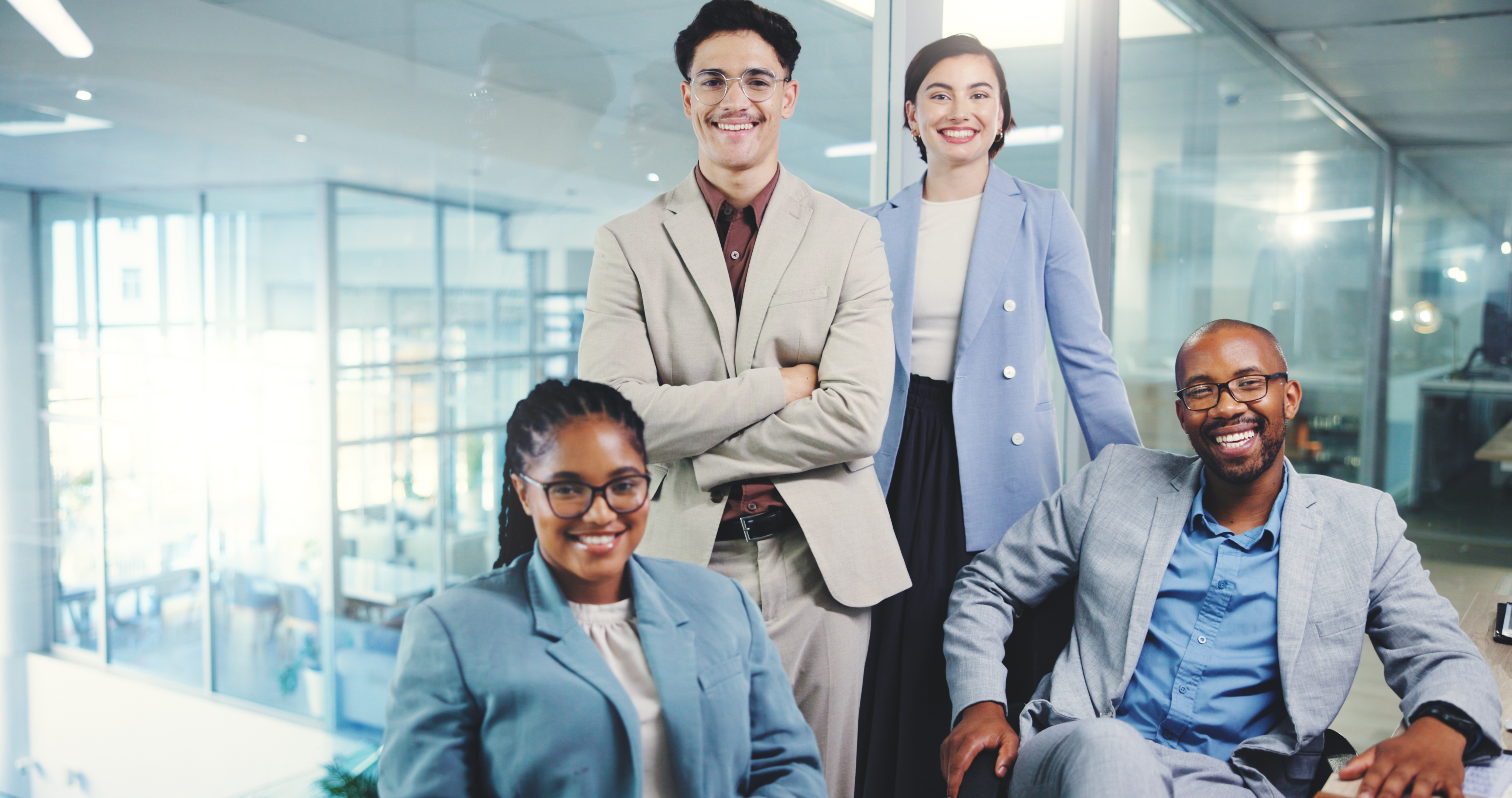 about us portrait and welcome with business peopl 25c229a2deb0547c216d