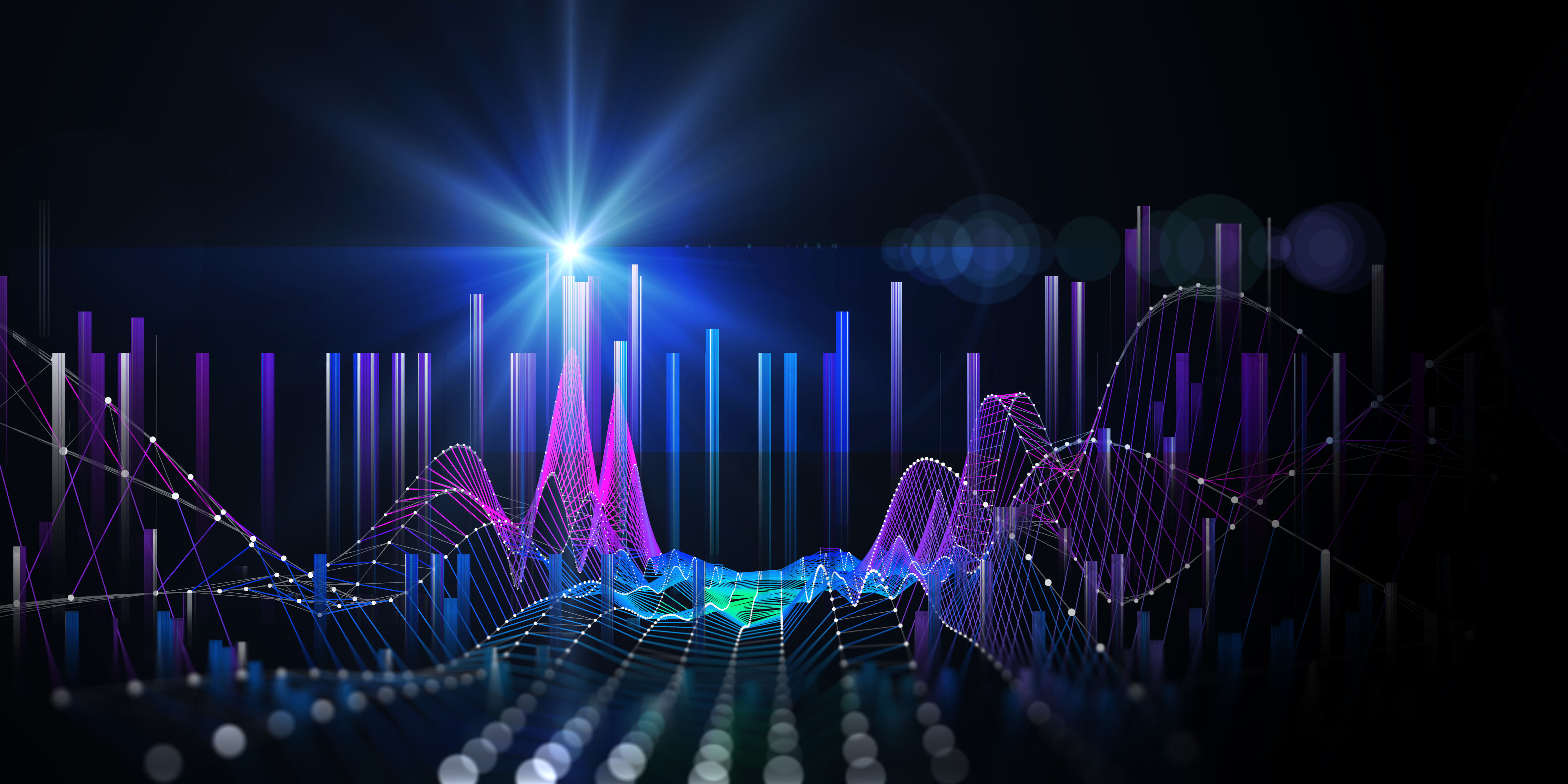 Abstract digital background with graph digital res
