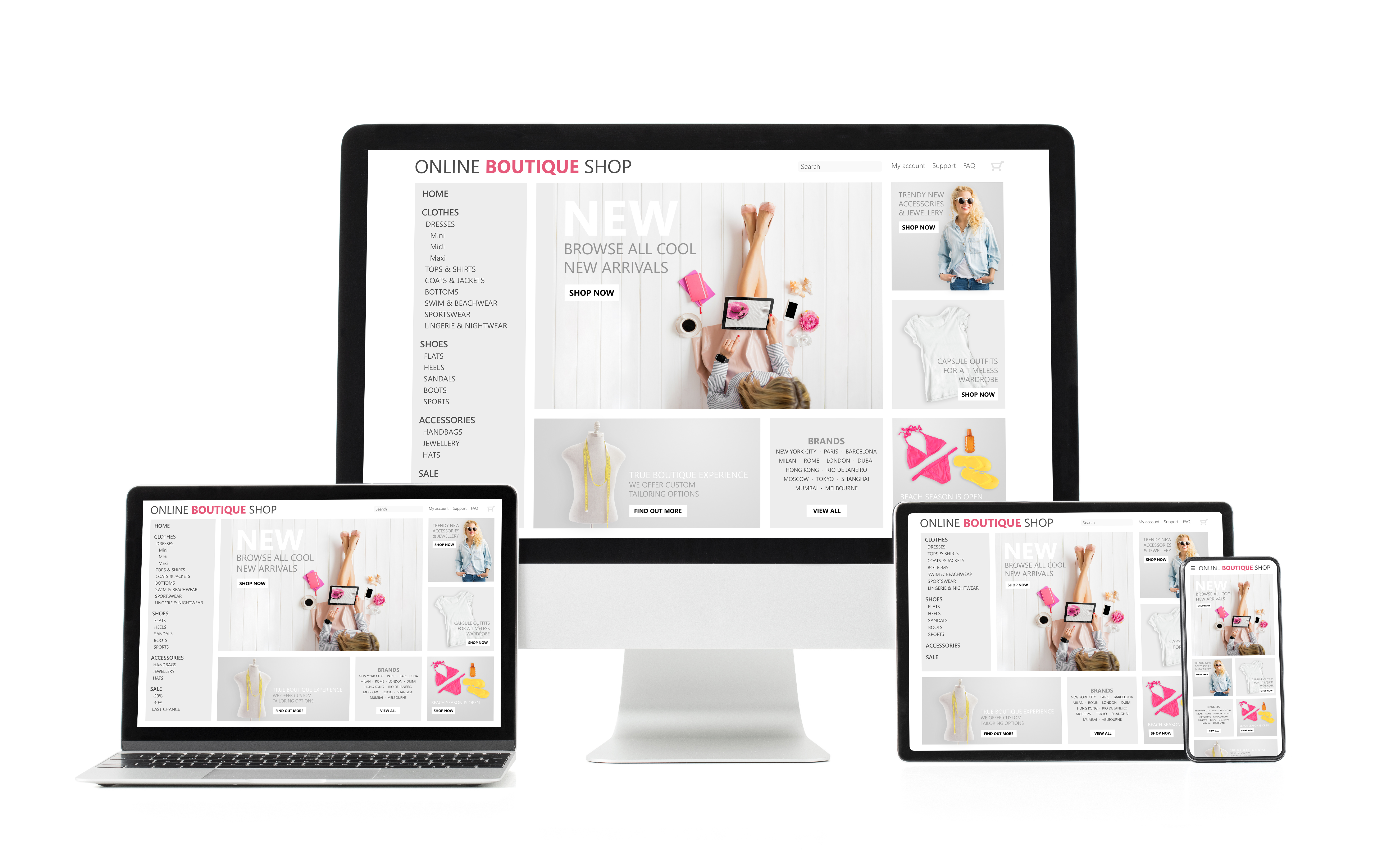 Optimising Your E-commerce Site's Performance for Peak Scalability 4 adaptive and responsive web design concept showing 2db529f738adad568210