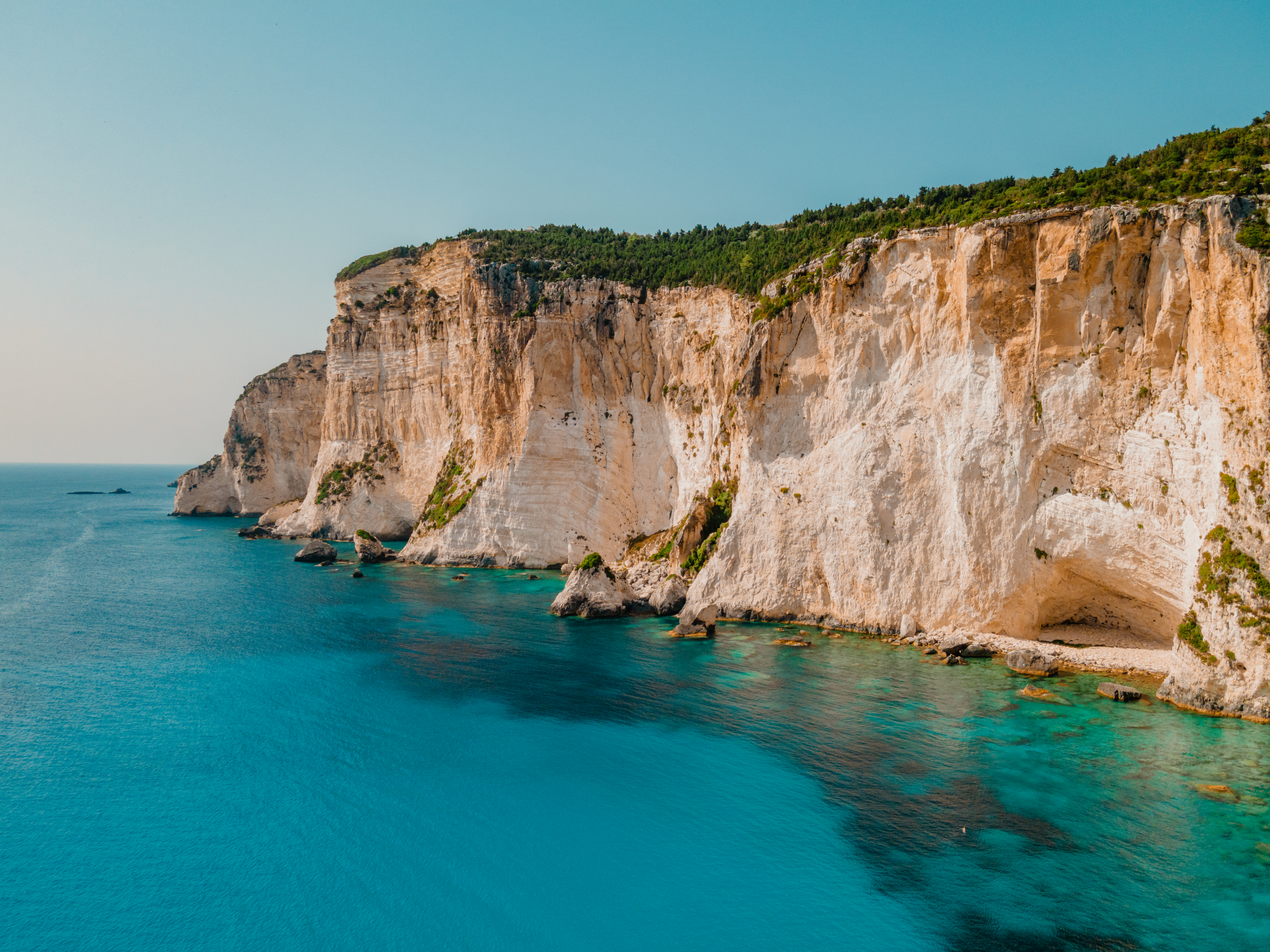 aerial dramatic white cliffs on paxos island in gr 68126694b061bb2656b2 BTOURS