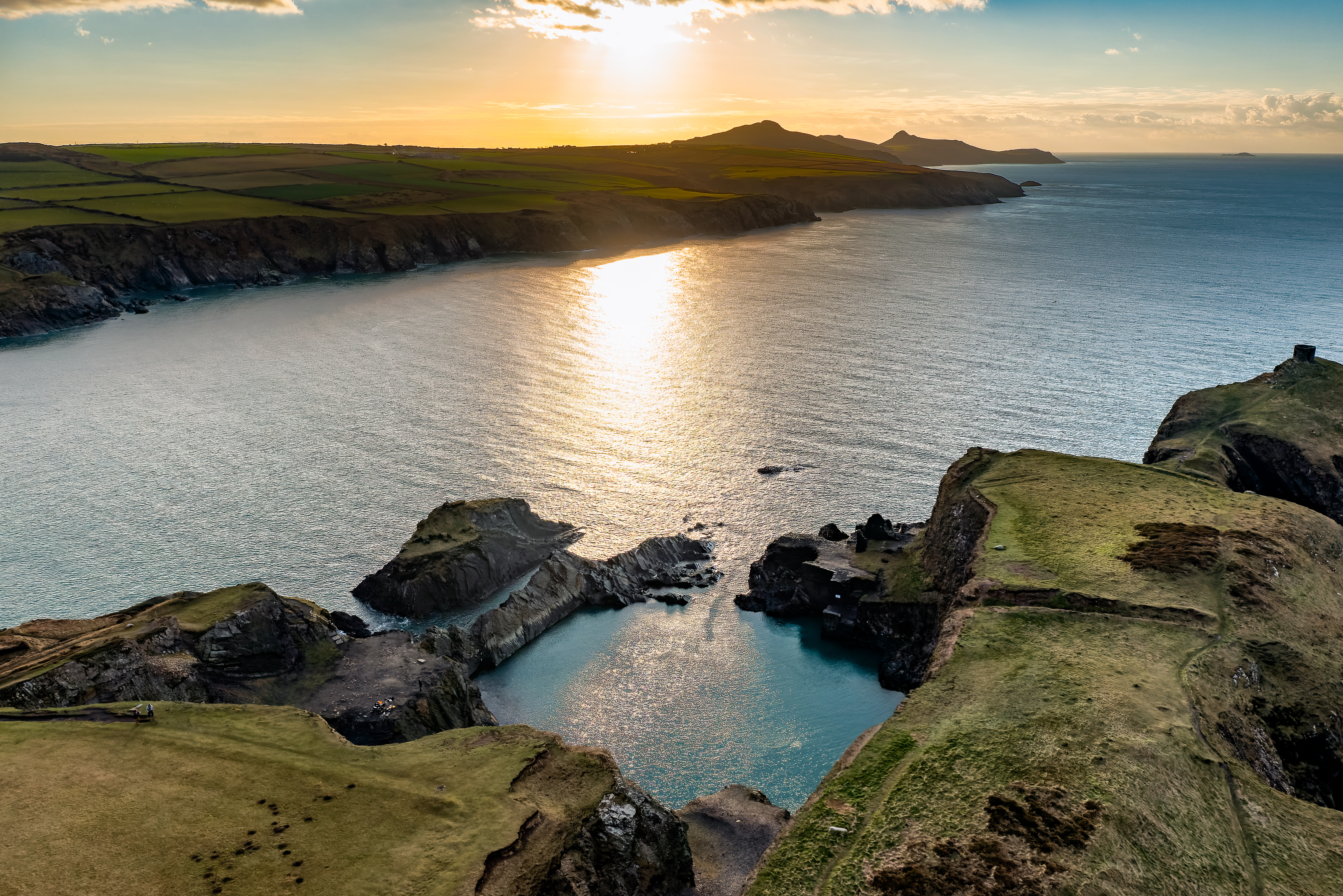 aerial view of the rocky coastline and blue lagoo 90991f393381b5c4f2d8 BTOURS