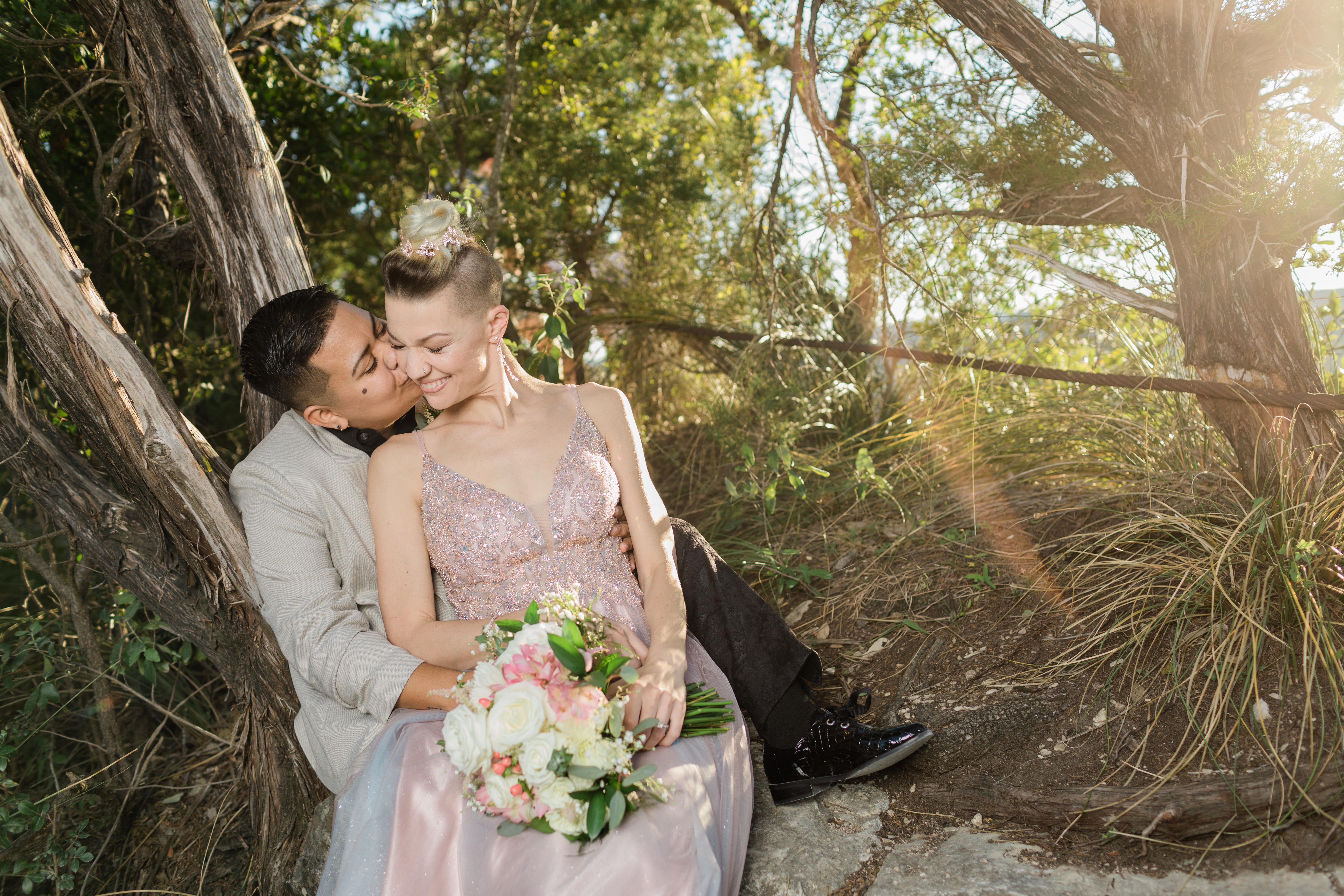 Personalized elopement ceremony with custom touches