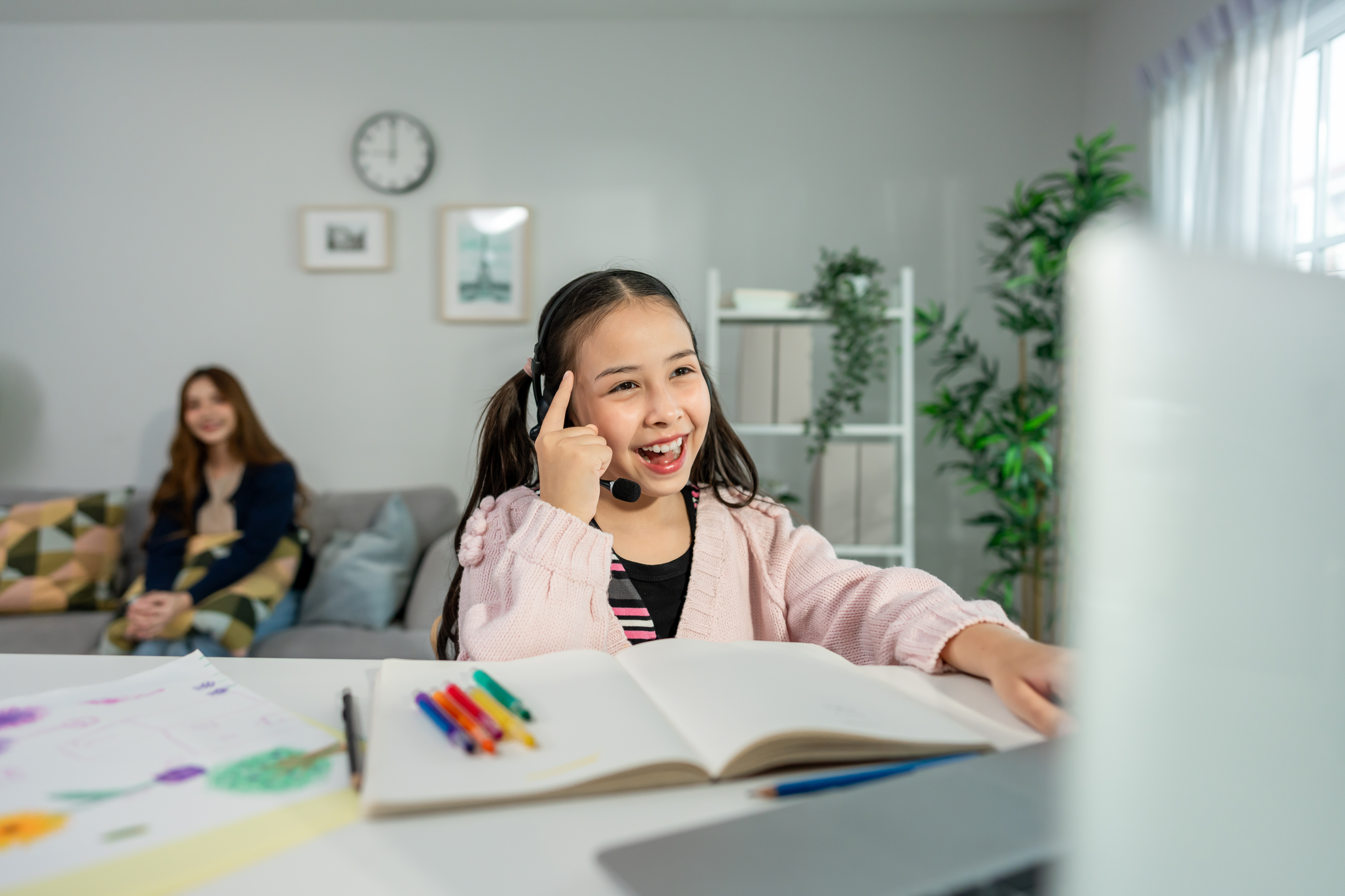 Asian Young Kid Student Learning Online Class With 7104a6405b75b11a1a28