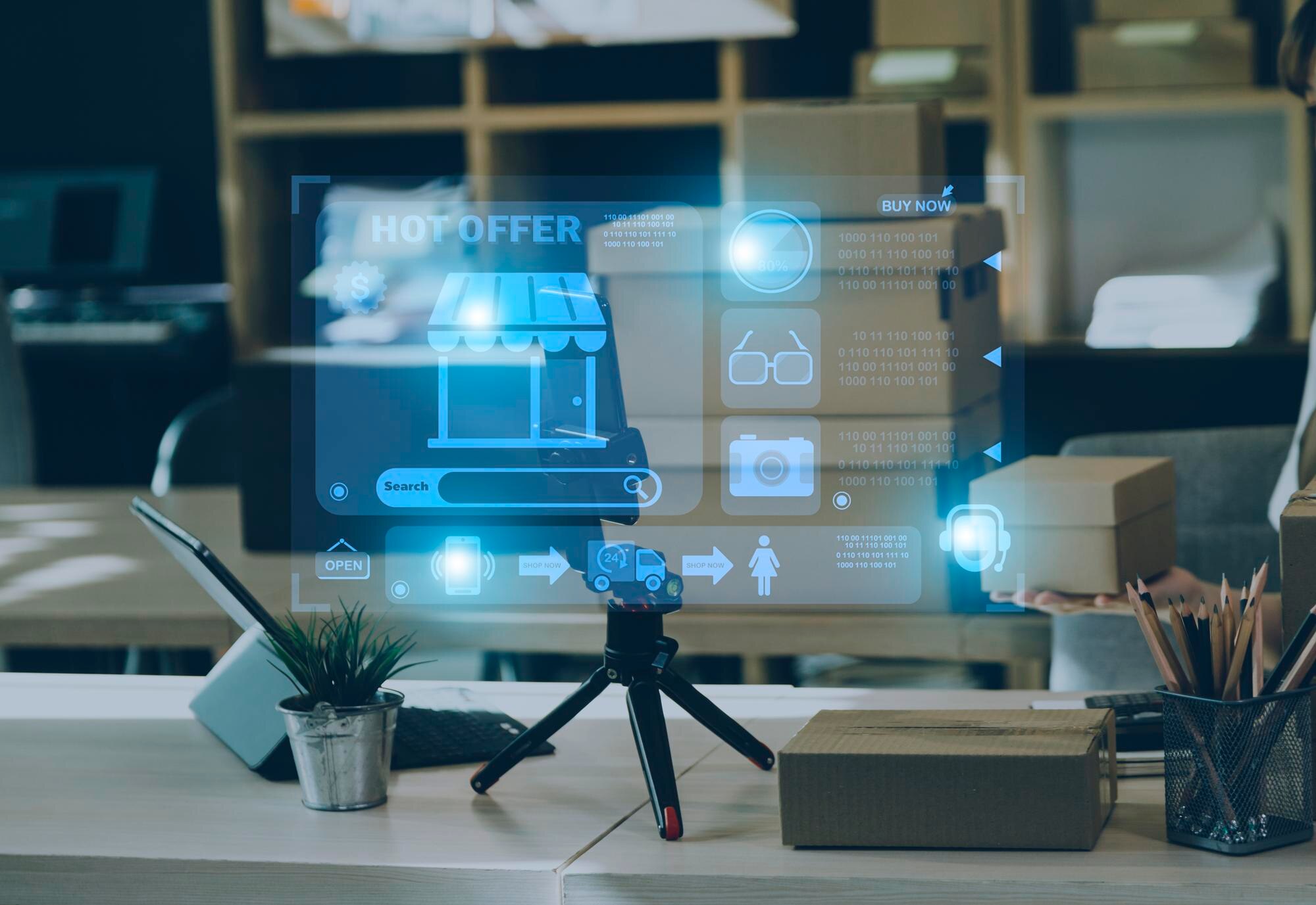 E-commerce Business Woman