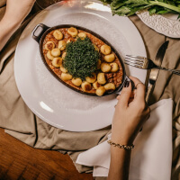 vegetarian dish on plate