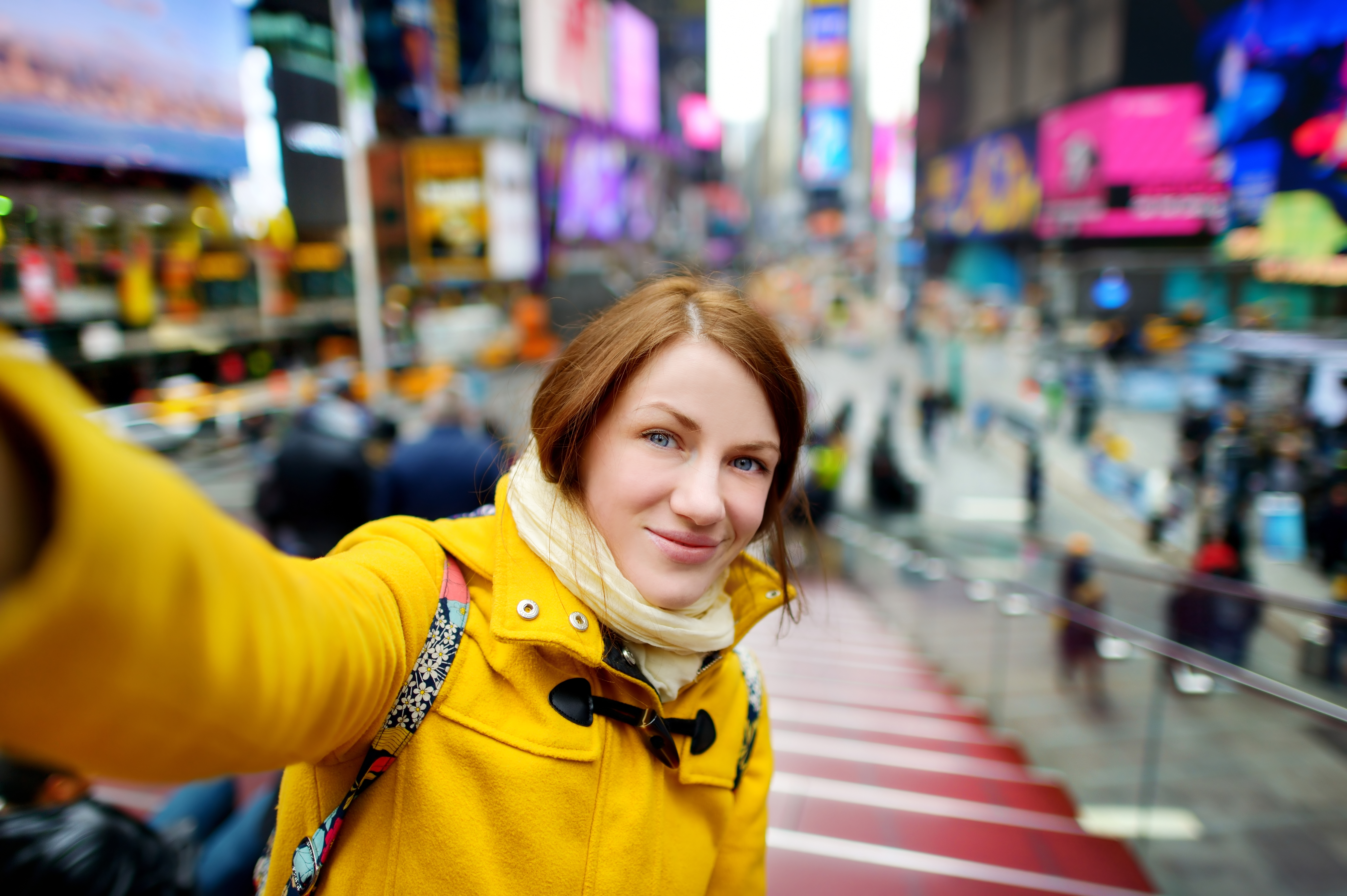 beautiful woman taking a selfie on times square 59932d324e8440833d12 Mastering Beauty and Wellness: Scheduling Strategies for Busy Professionals