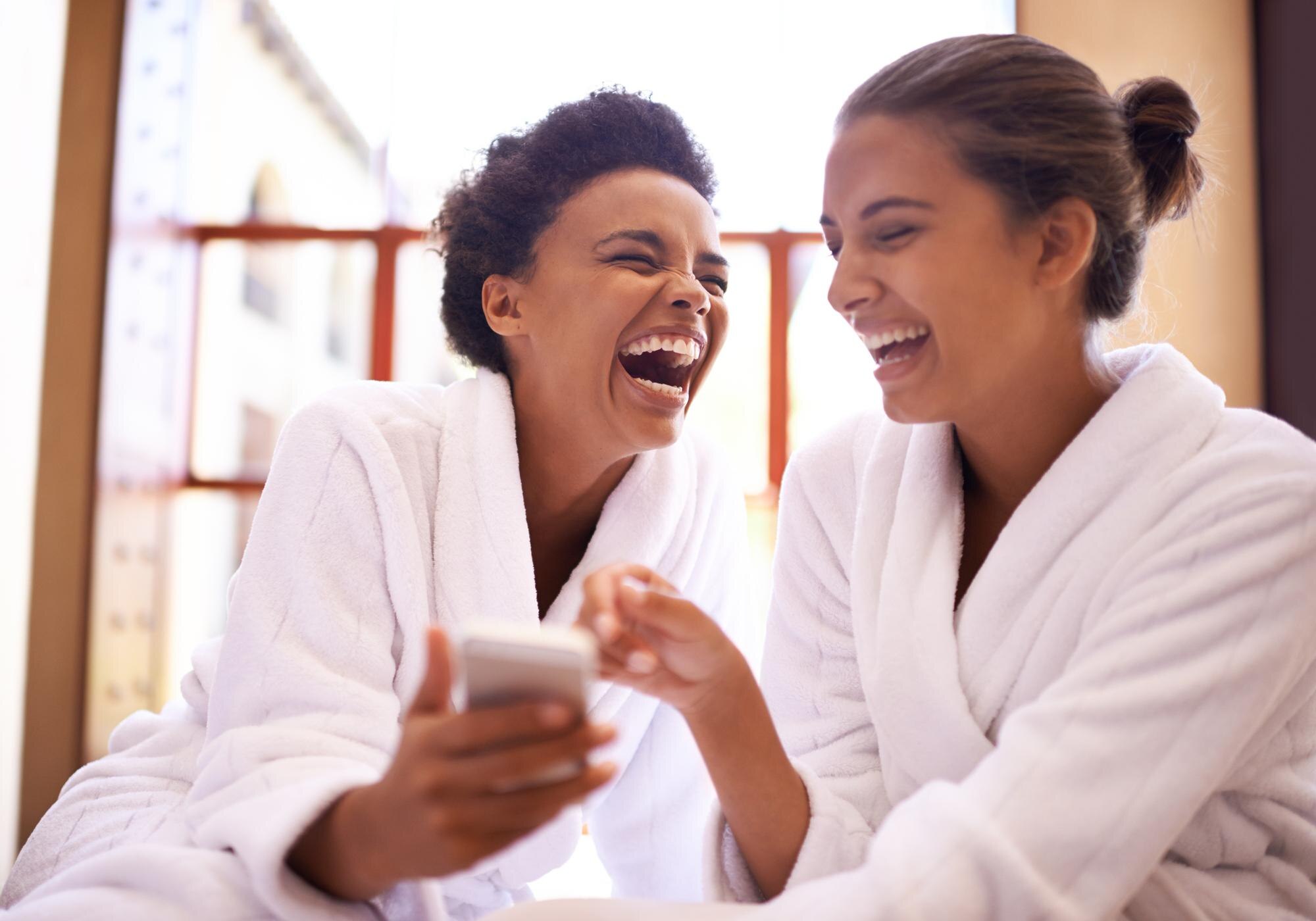 beauty phone and spa with women laughing in robes b2629b4d3d8b5eb48931 Choosing the Right Booking Platform: What Makes RSViP Stand Out?