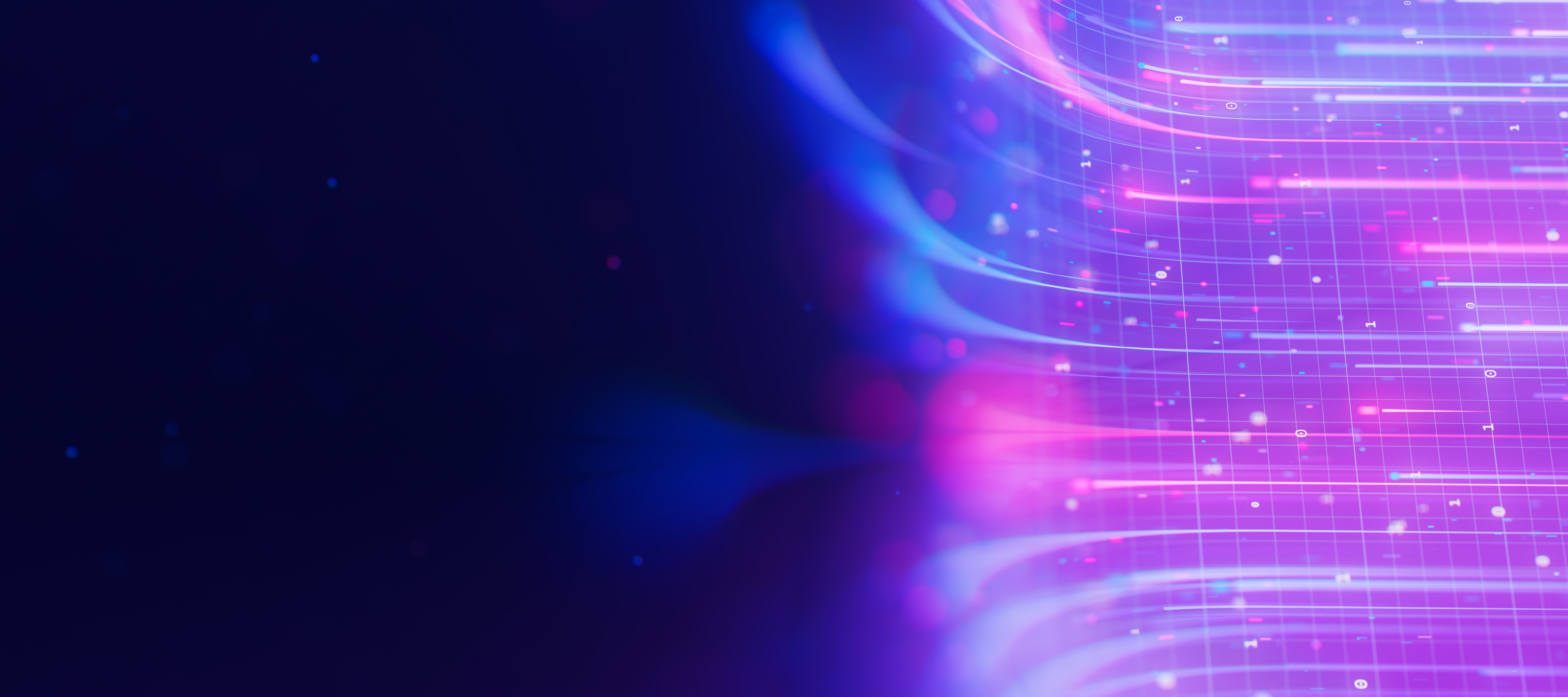 Bigdata light speed data flow upward toward a came