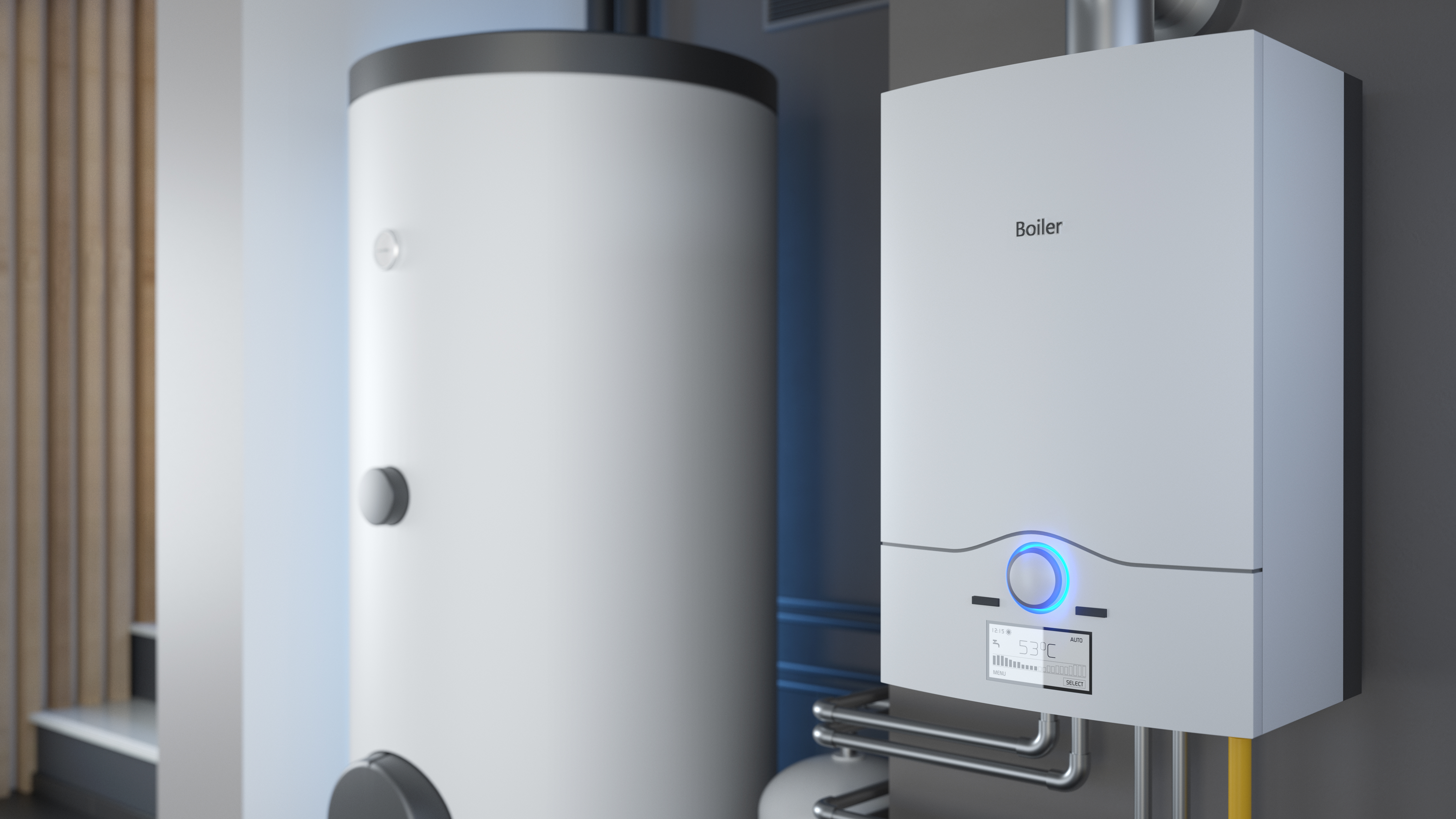 On Demand Hot Water Heater vs Tank - tank on left