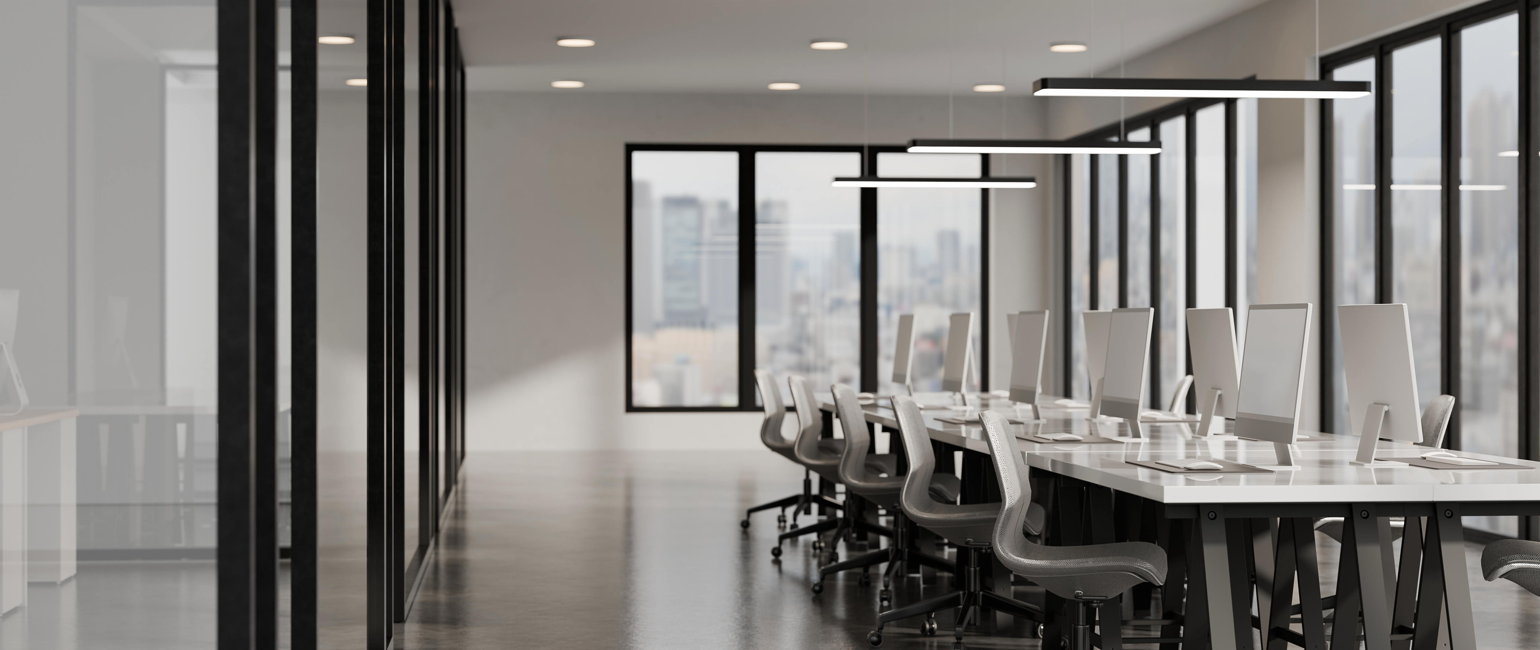 bright open plan office interior city skyline 3d 56c68e0b863db988101b