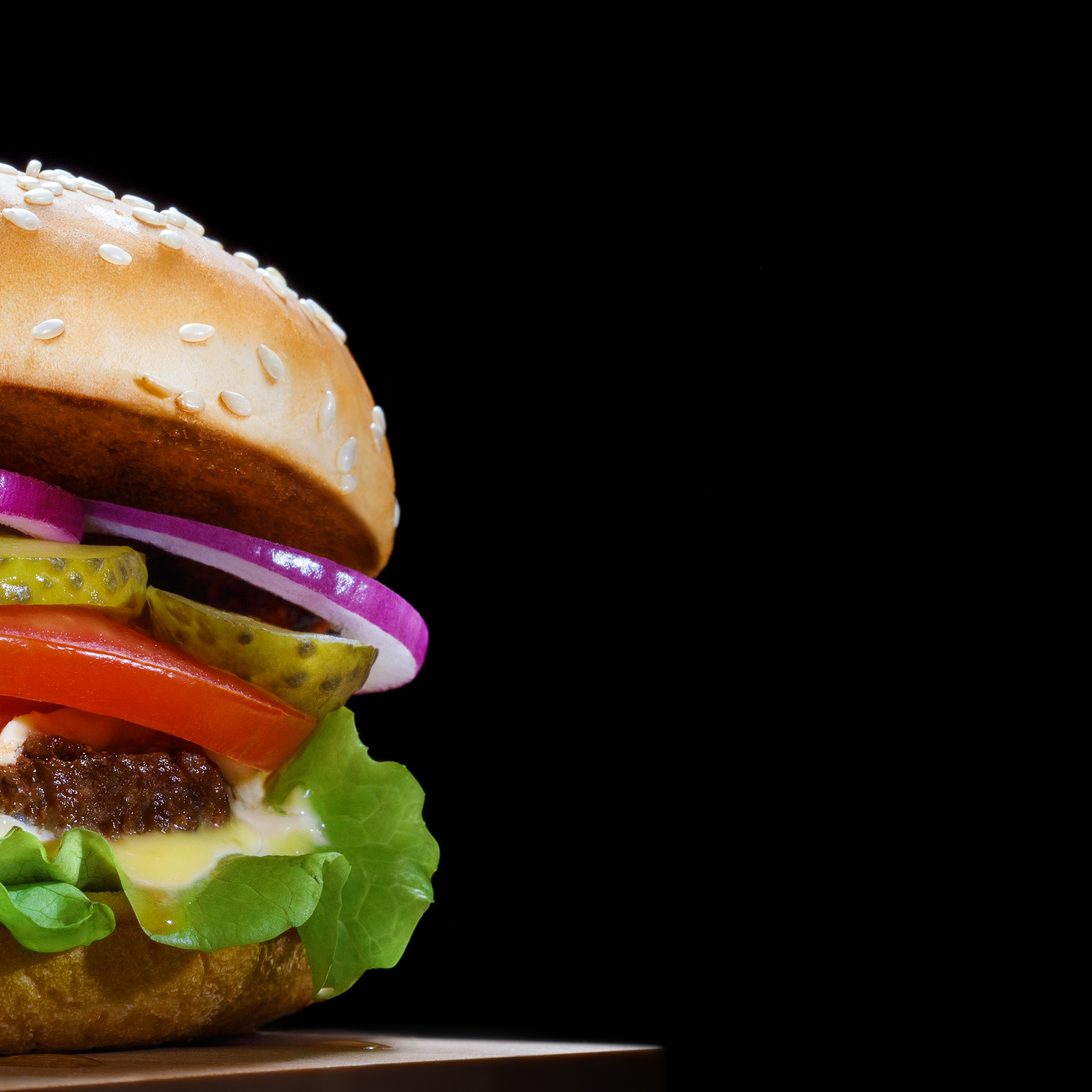 burger on black de6d0906a4c9718d0c51