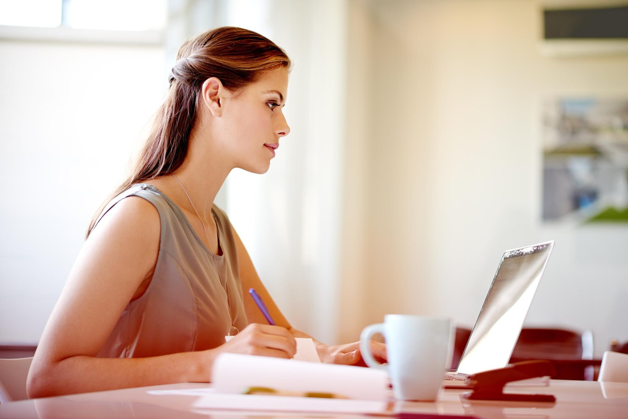 Featured image: Business woman notes and reading feedback for huma-8eff23083ace0231eb5d
