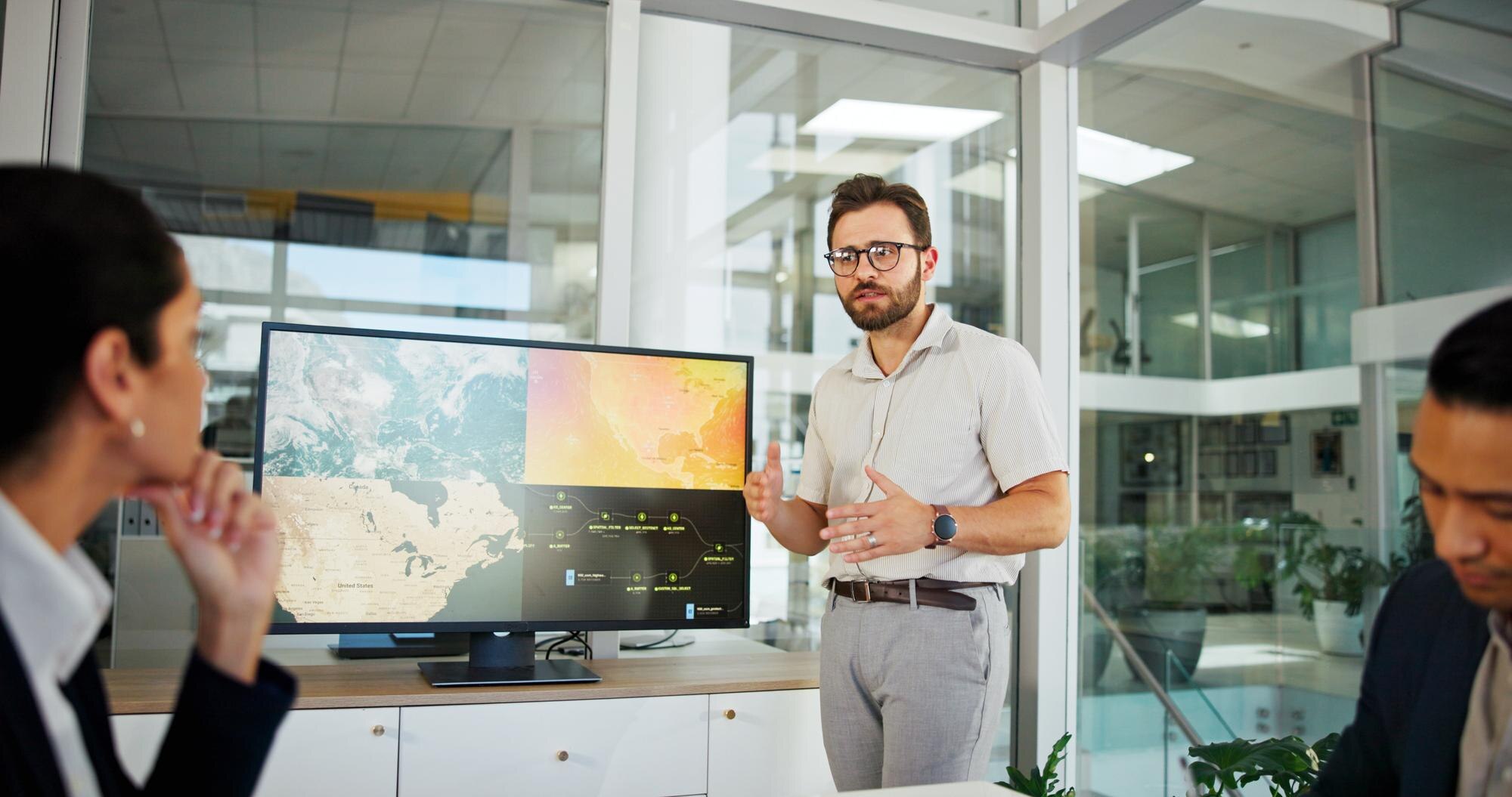 Navigating the Digital Maze: Understanding SEO, GEO, and LEO 44 businessman screen or meeting with discussion for 7ab3b788df80bfa98c30