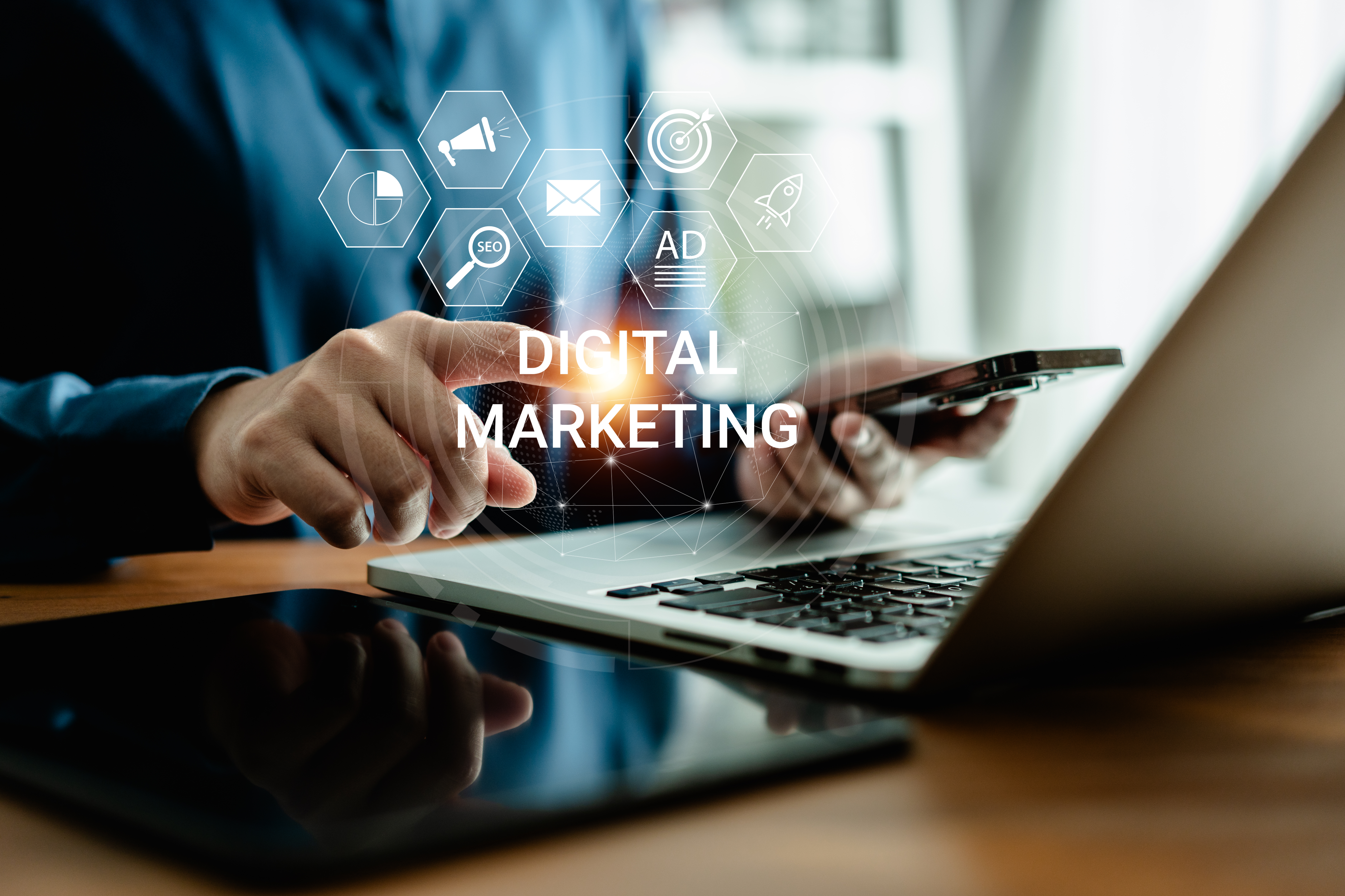 businesswomen use laptop to make digital marketing d9542ba27a4c8d1338a2