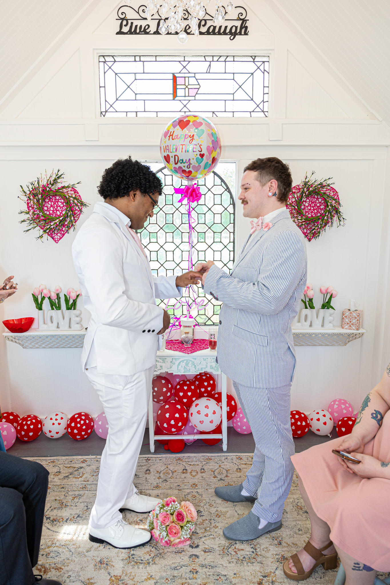 Personalized wedding decor and floral arrangements