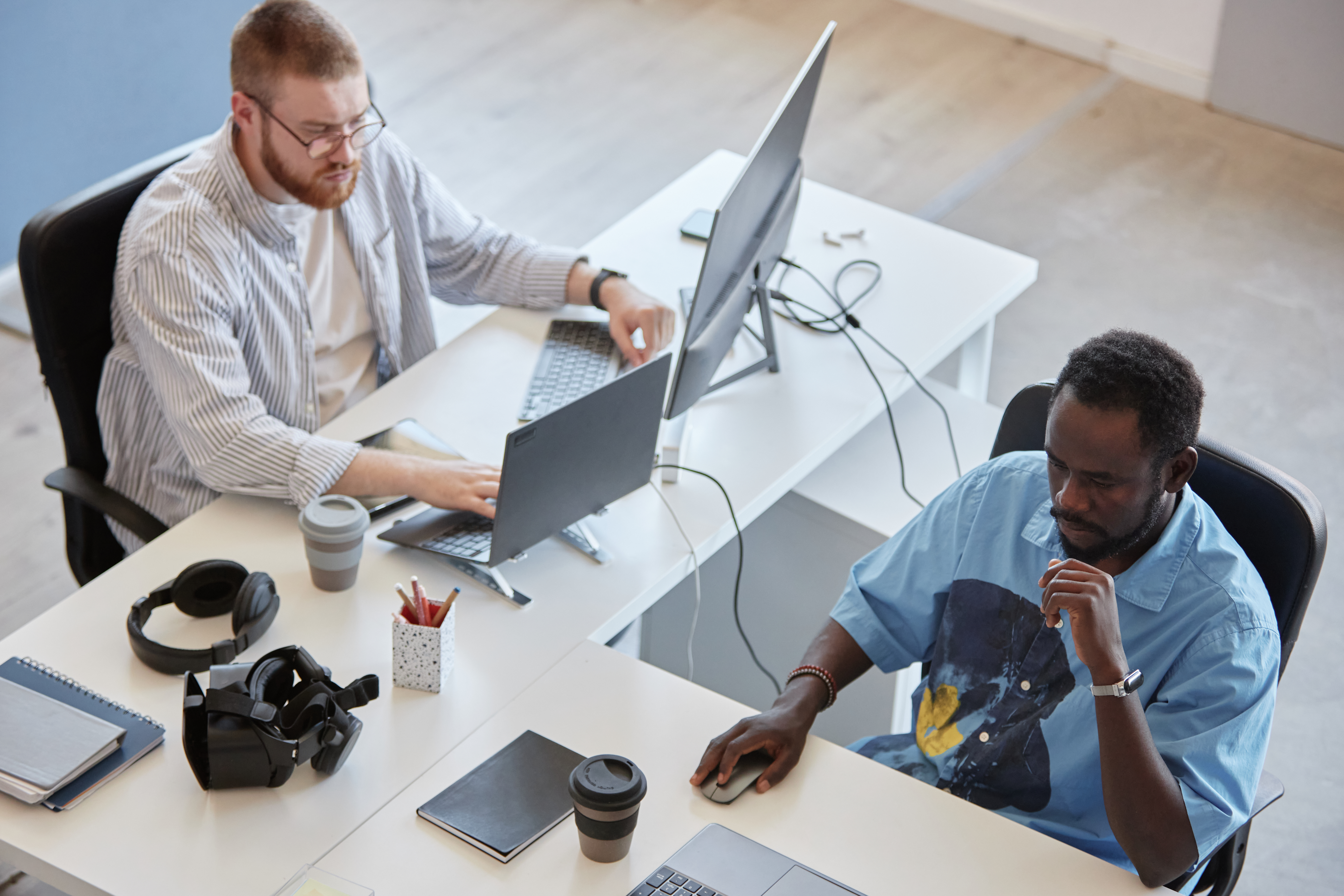 collaborating on business project in modern office 97daf3b66e6b10fd0ed7