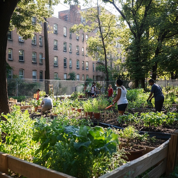 Collaborate and Grow: Starting Cooperative Gardens in Your Neighborhood Community Garden With Residents Tending To Plants3 604d40c5c3846f0dc2fc