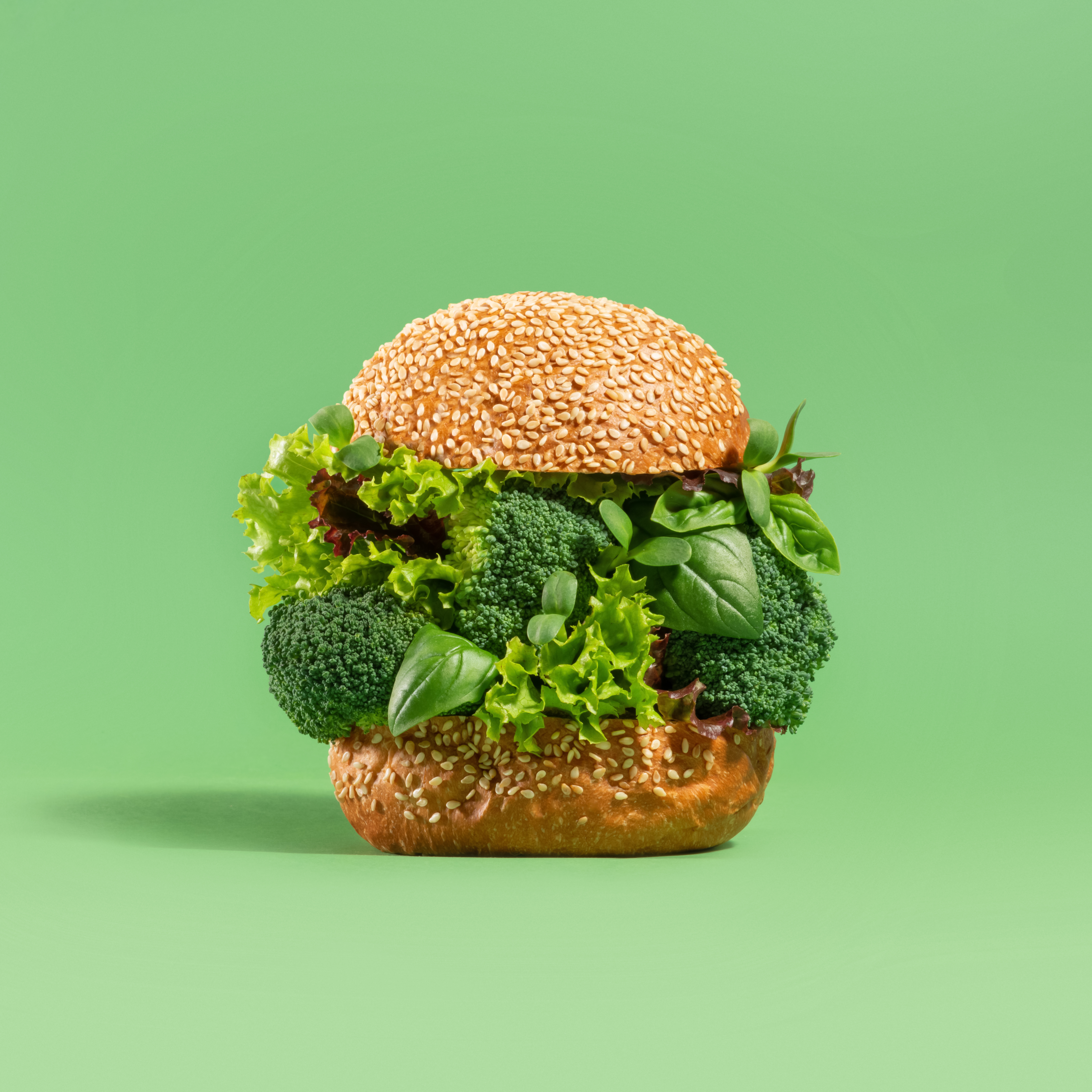 concept vegan burger with broccoli spinach and le 1f6a3a3deefc8fbf8c03