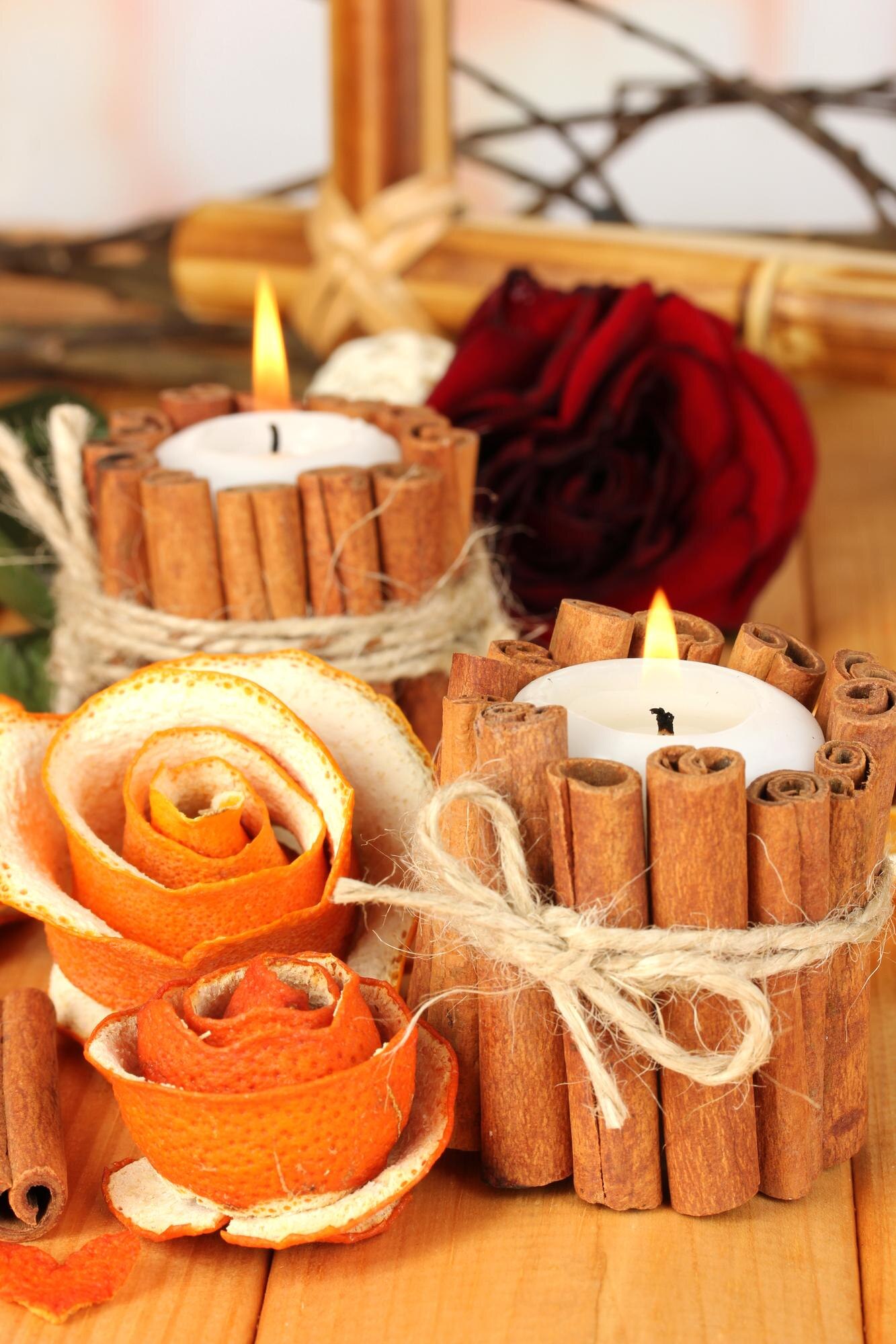 decorative rose from dry orange peel and burning c 1daa625f6671cc262999