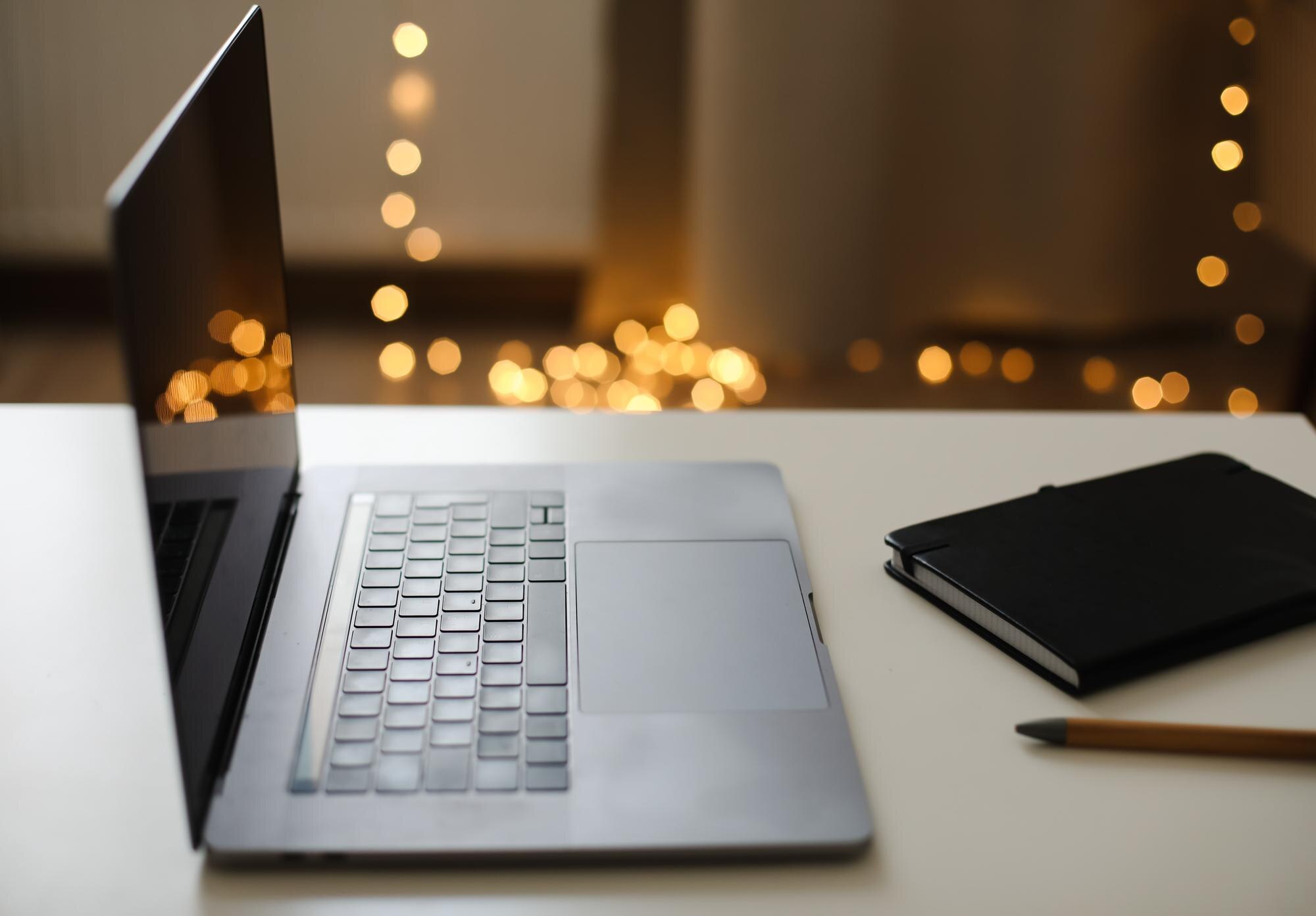 Why WordPress Web Hosting is Essential for Your Business Growth 11 desk office with laptop on the table home office i 4e6778585d940b5df52d