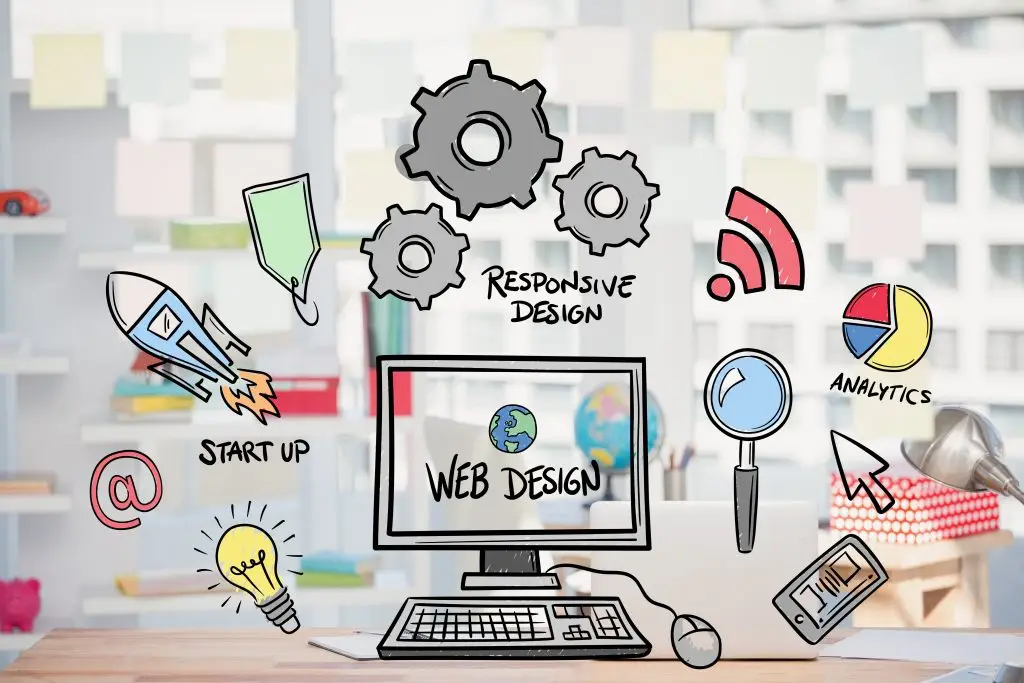 digital composite of business graphics with office background 9c16f5c06d9bec04c97f