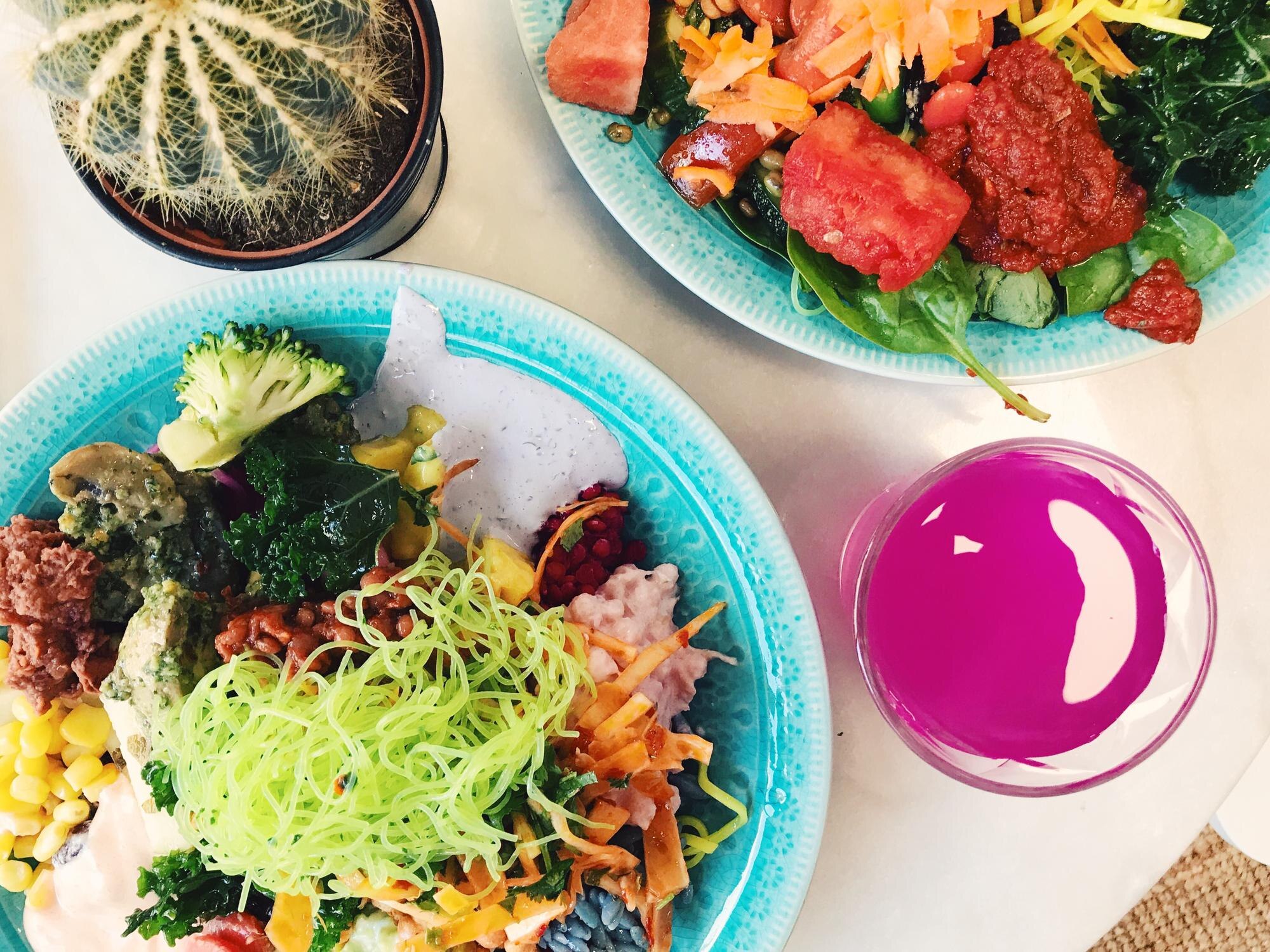 Discover the Flavorful Health Haven: Jubilee Juice & Grill's Diverse Menu Awaits! 3 directly above shot of food served in plate on tab 6897b5c5c95e03007d16