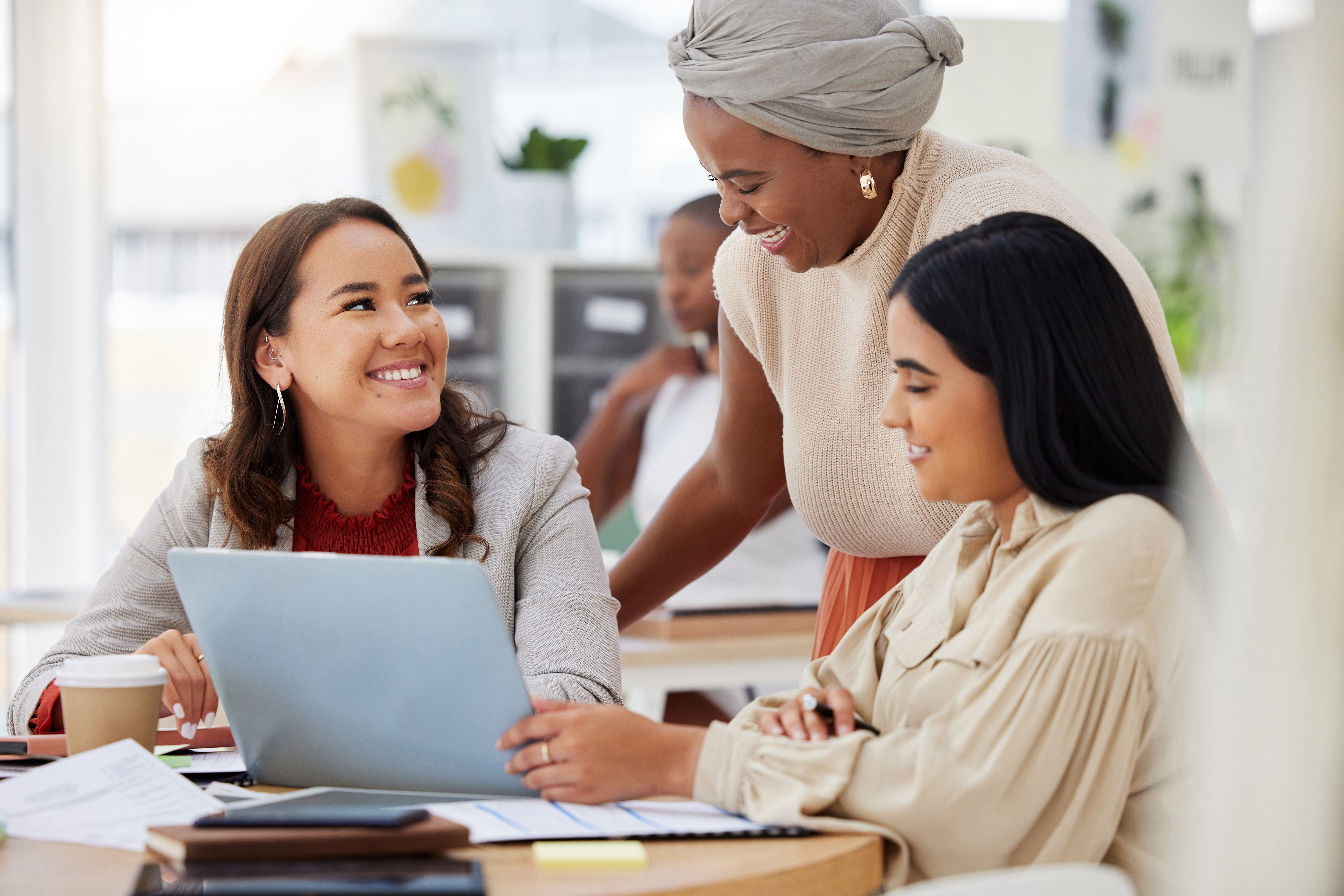Unleashing Your Inner Travelpreneur: How Mentorship Accelerates Success for Women in Travel Entrepreneurship 1 diverse group of smiling business women using a la 558c9b80d290f1139bd3