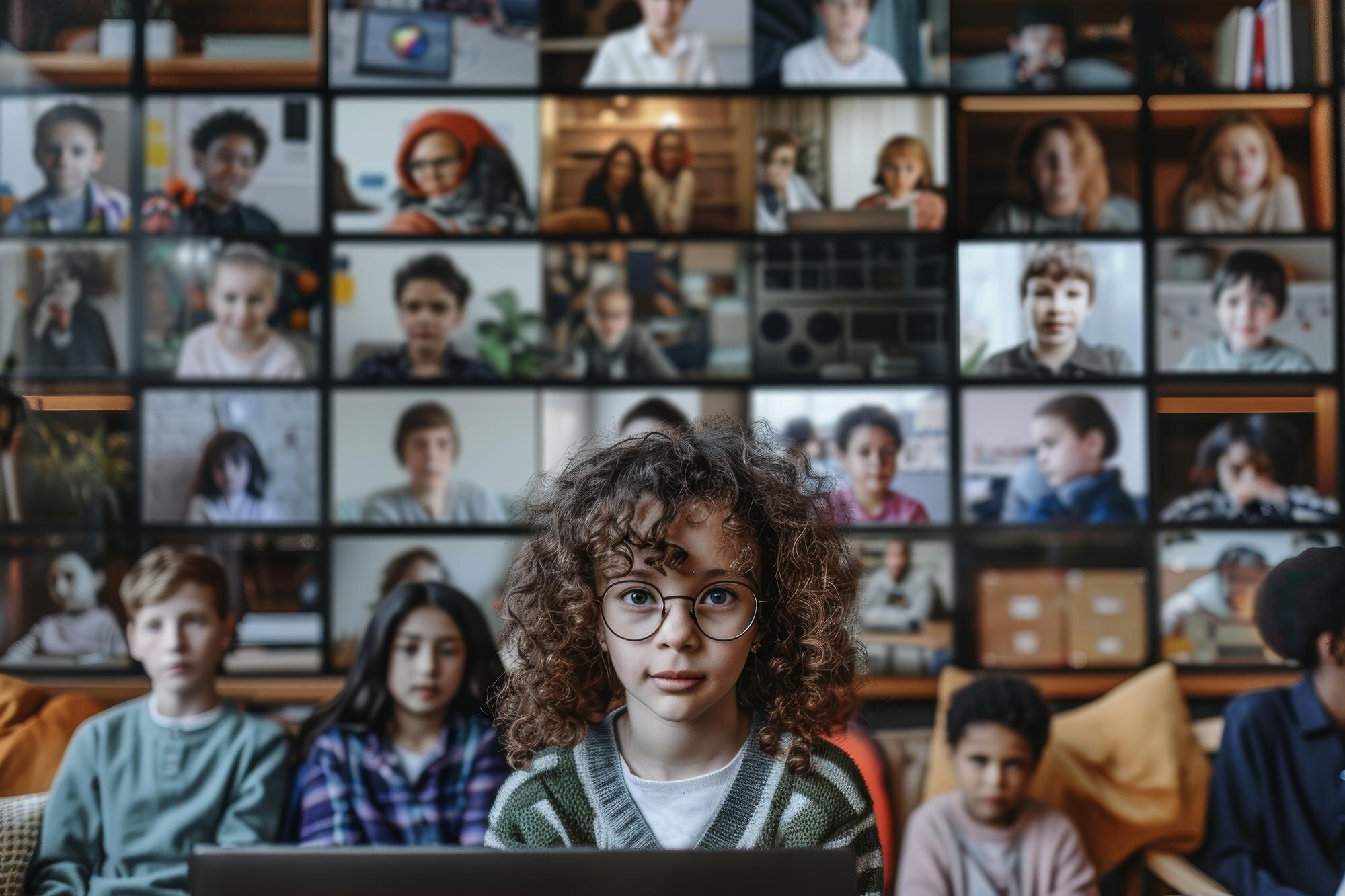 Diverse Group Of Students Engaged In Online Classr Aaad764d78ba65ee24c4