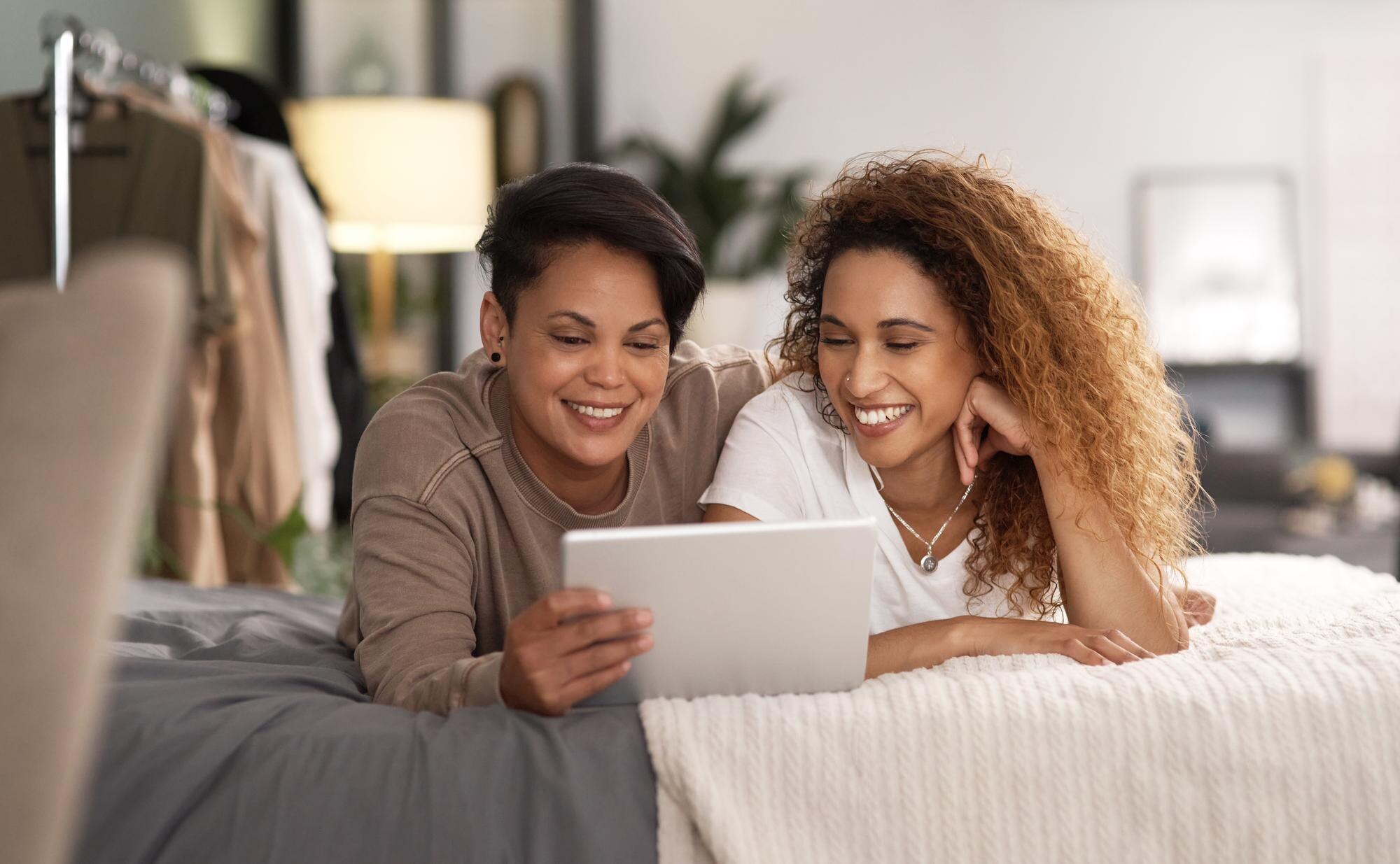 Couple enjoying quality time at vacation rental
