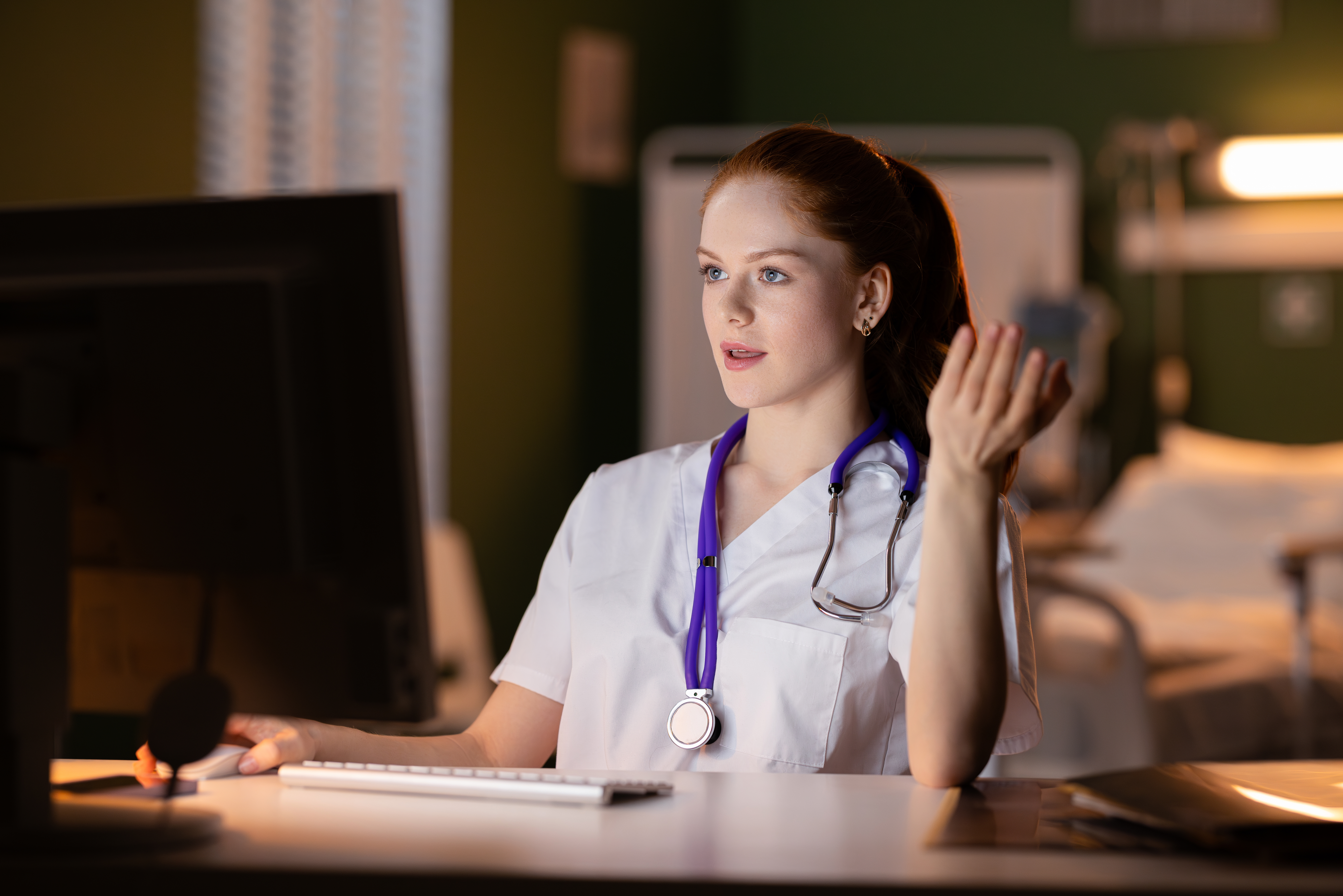 doctor in online discussion with colleagues 8b274564486f9603f874