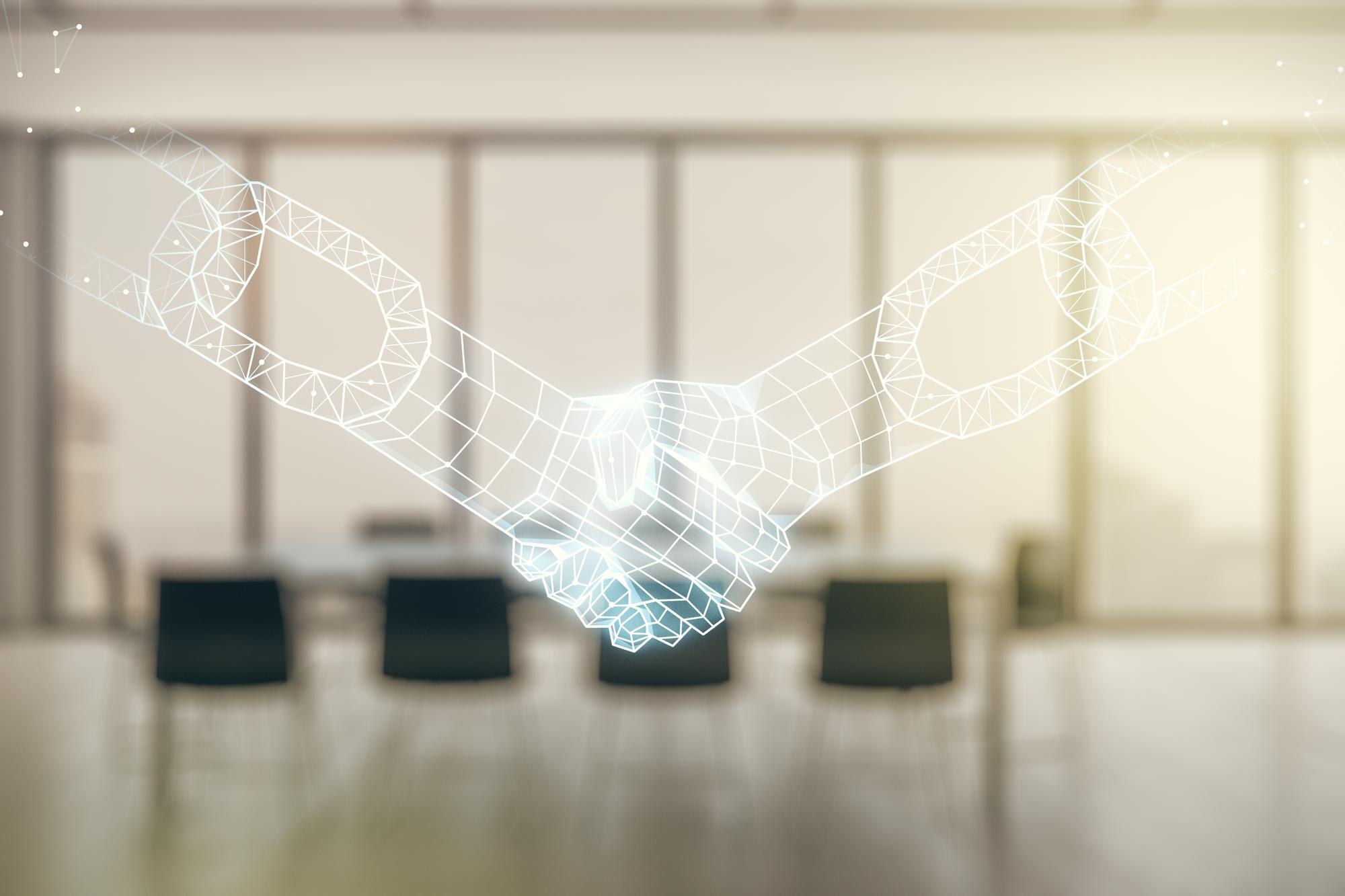 Harnessing the Power of Robust Digital Partnerships for Business Growth 20 double exposure of abstract virtual blockchain tec c2d61ce5a3fd65343e8c