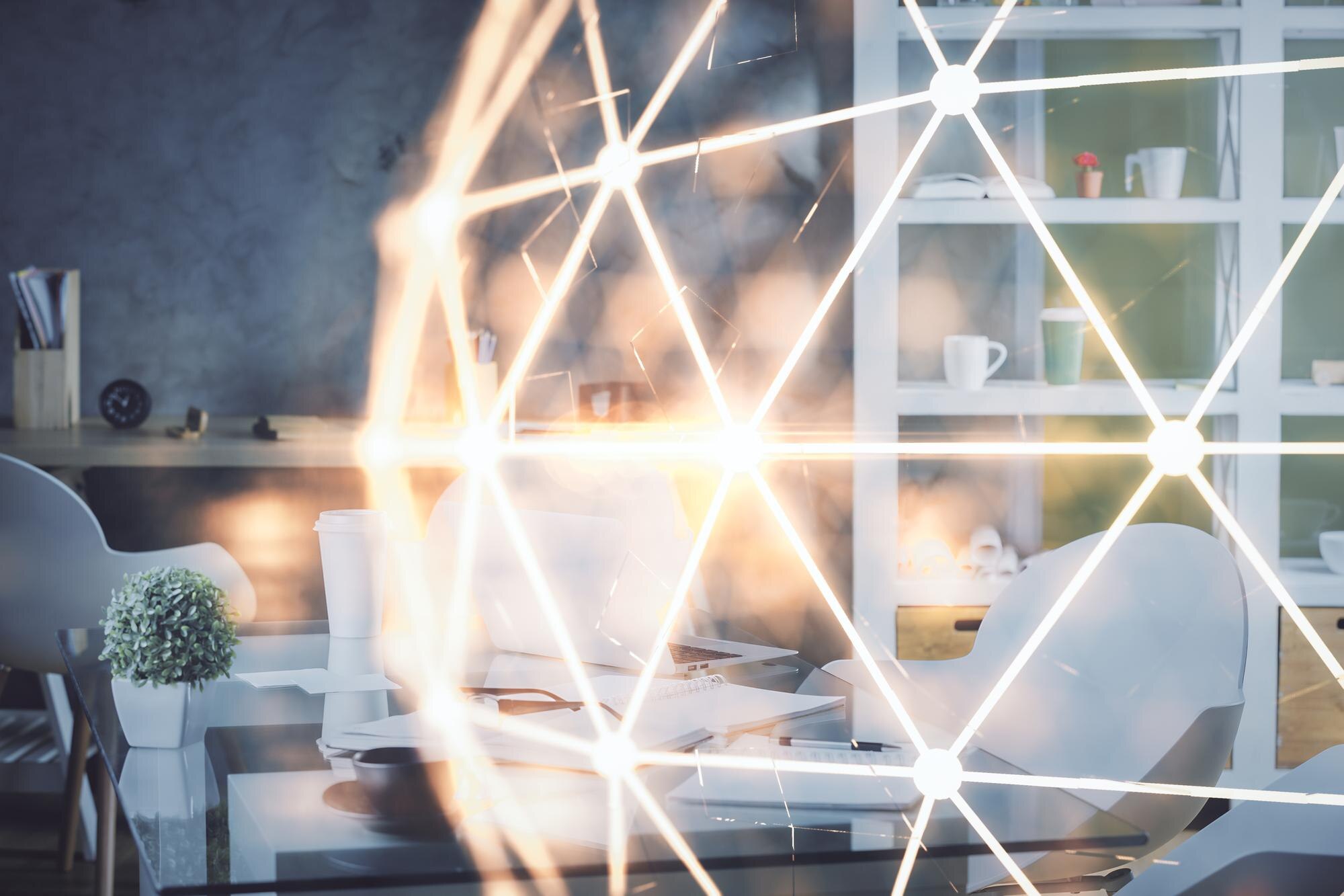 double exposure of social network theme drawing an 4d1bfedb14fbe4960351