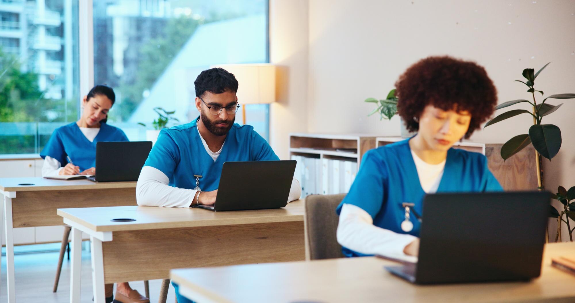 Master The Oet: Balancing Your Studies With A Busy Healthcare Career 3 image of a group of healthcare worker in their office- #the best oet preparation course.