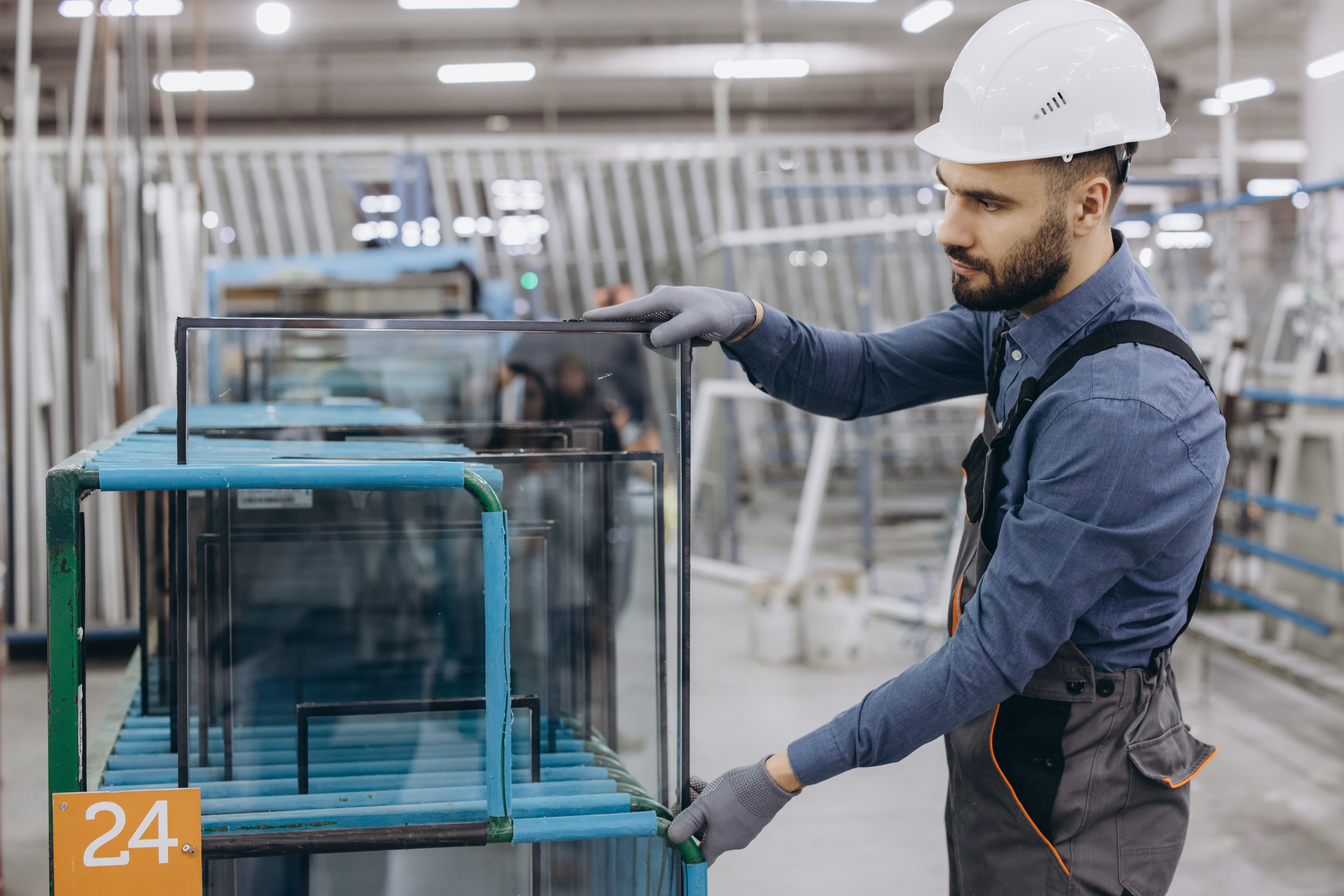 Why expert guidance is the secret to stress‑free plastic fabrication 1 factory worker handling glass pane for pvc windows f037a5aec9411c24a76c