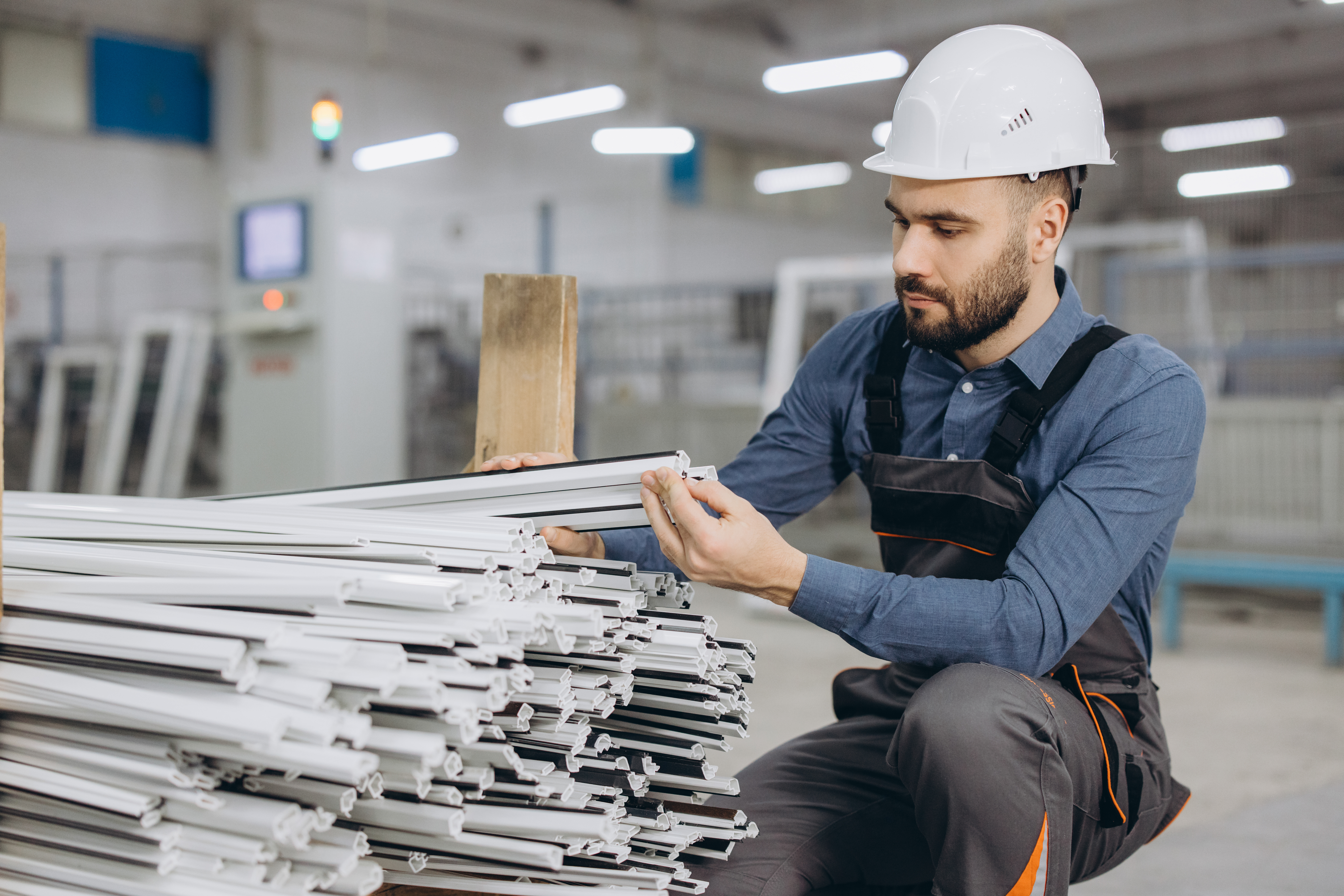 How Custom Cut-to-Size Plastics Boost Efficiency for Trade Professionals in Australia 2 factory worker inspecting pvc window profiles in p 4e7332ecf1f50eb7279b