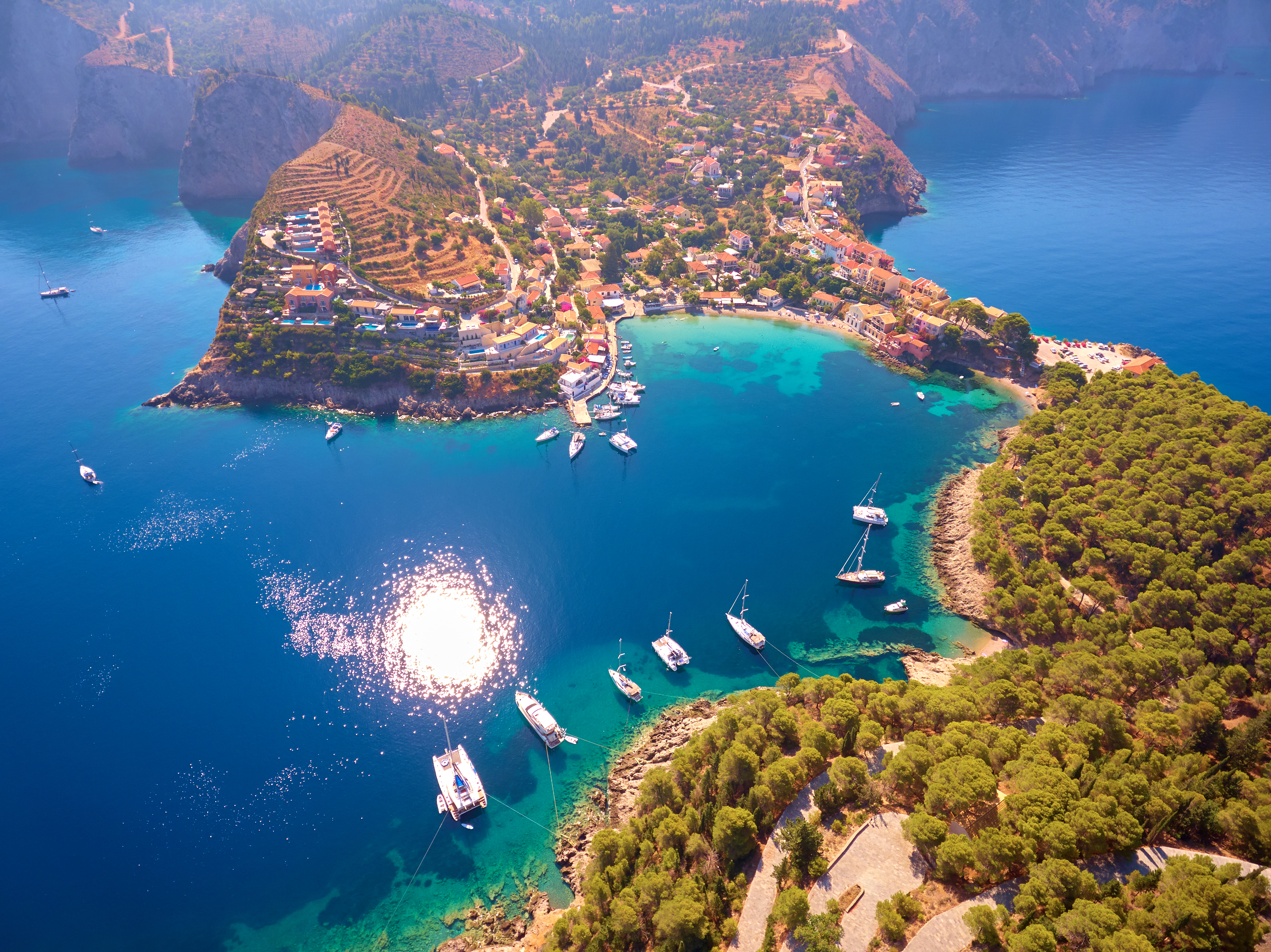 famous assos village in kefalonia island ca8093526a096265e674 BTOURS