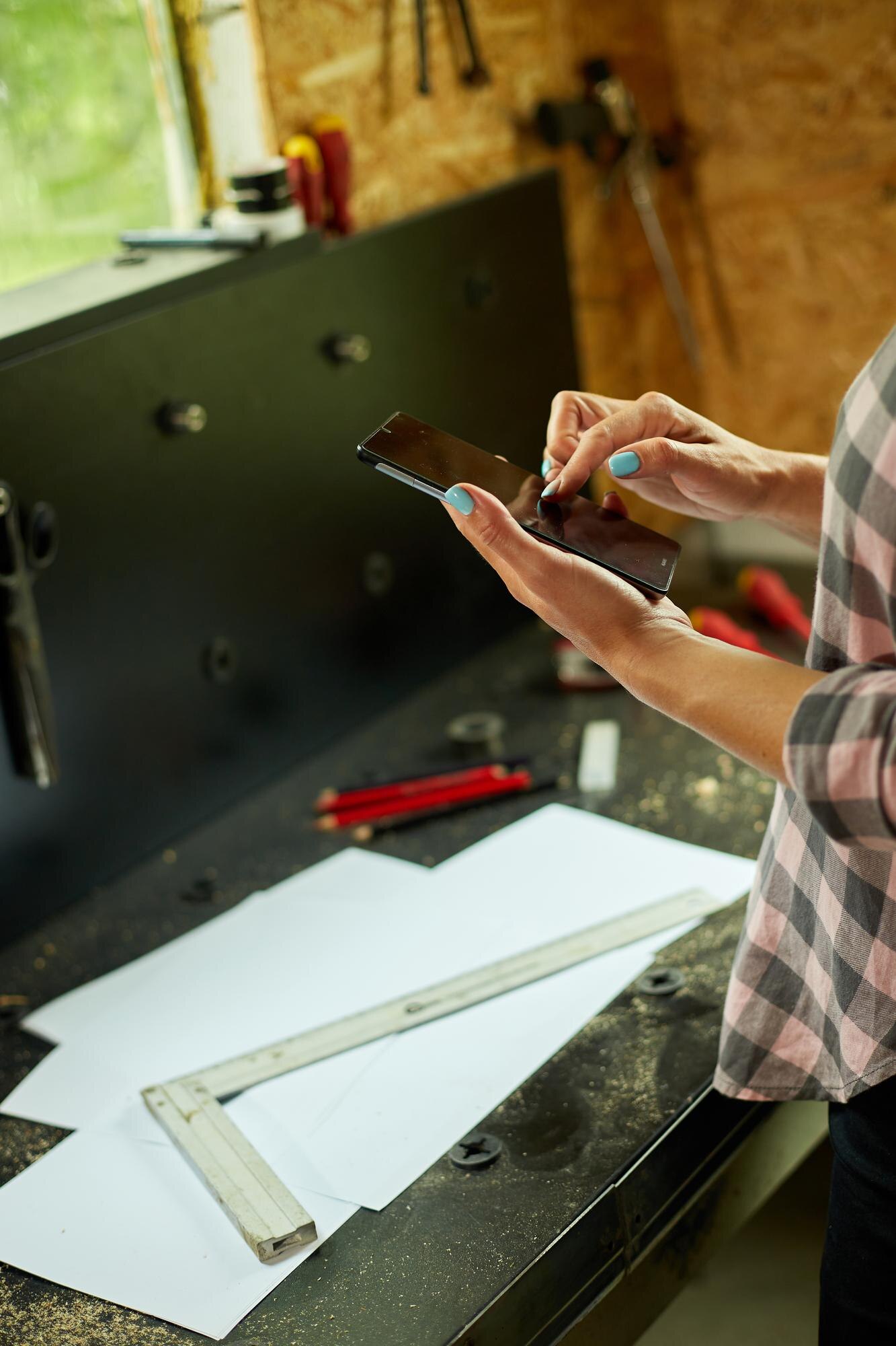 DIY Winter Upgrades, Sorted: How Custom Plastic Fabrication Saves Time and Lifts Quality 2 female business owner using digital tablet in work ffffd7835dac2754fa90