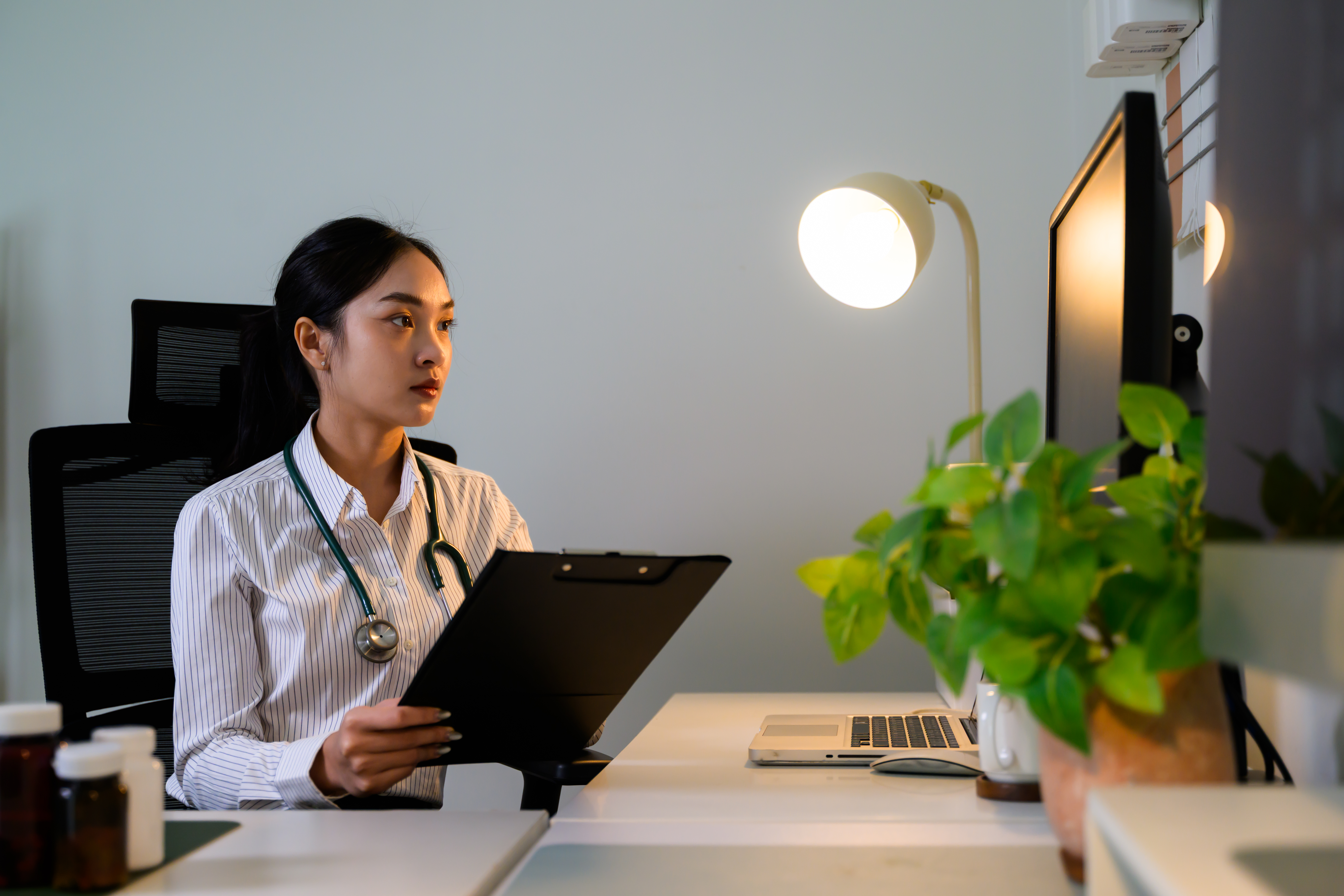 Physician persevering through stress