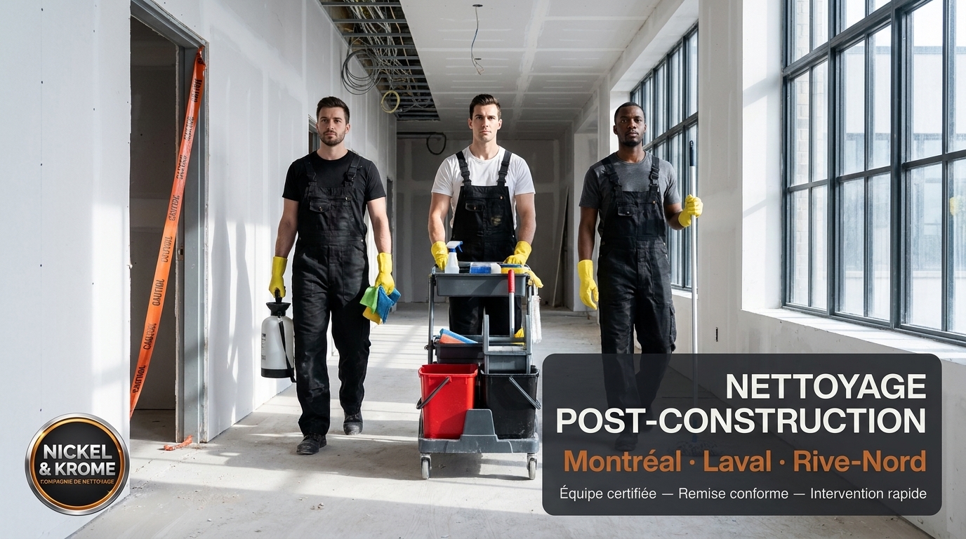 Réservation de créneau pour nettoyage post-construction