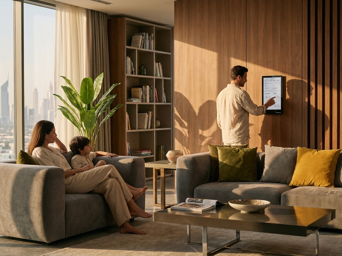 luxury smart home automation in dubai villa lighting control