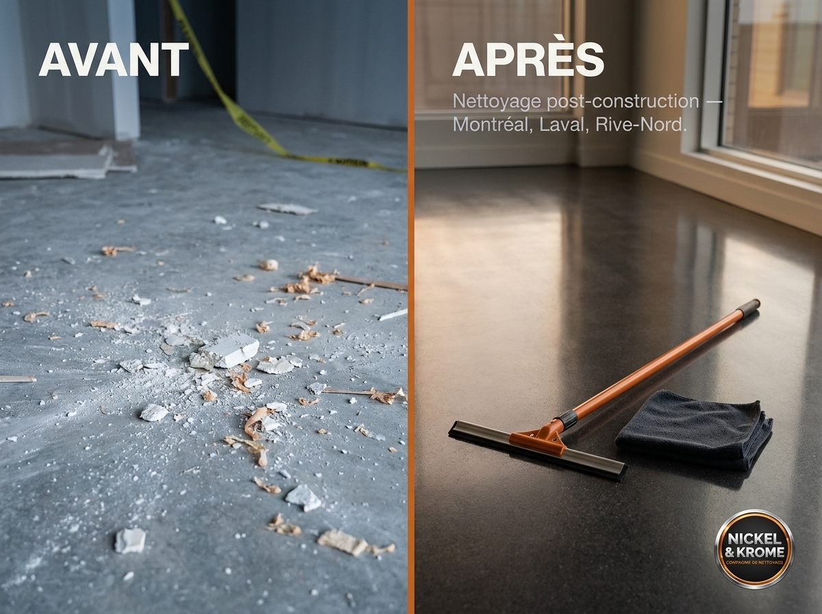 Standards de nettoyage post-construction avant inspection