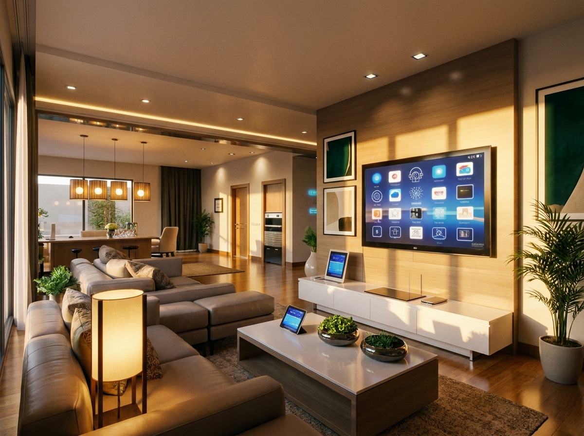 luxury smart home automation in dubai villa lighting control